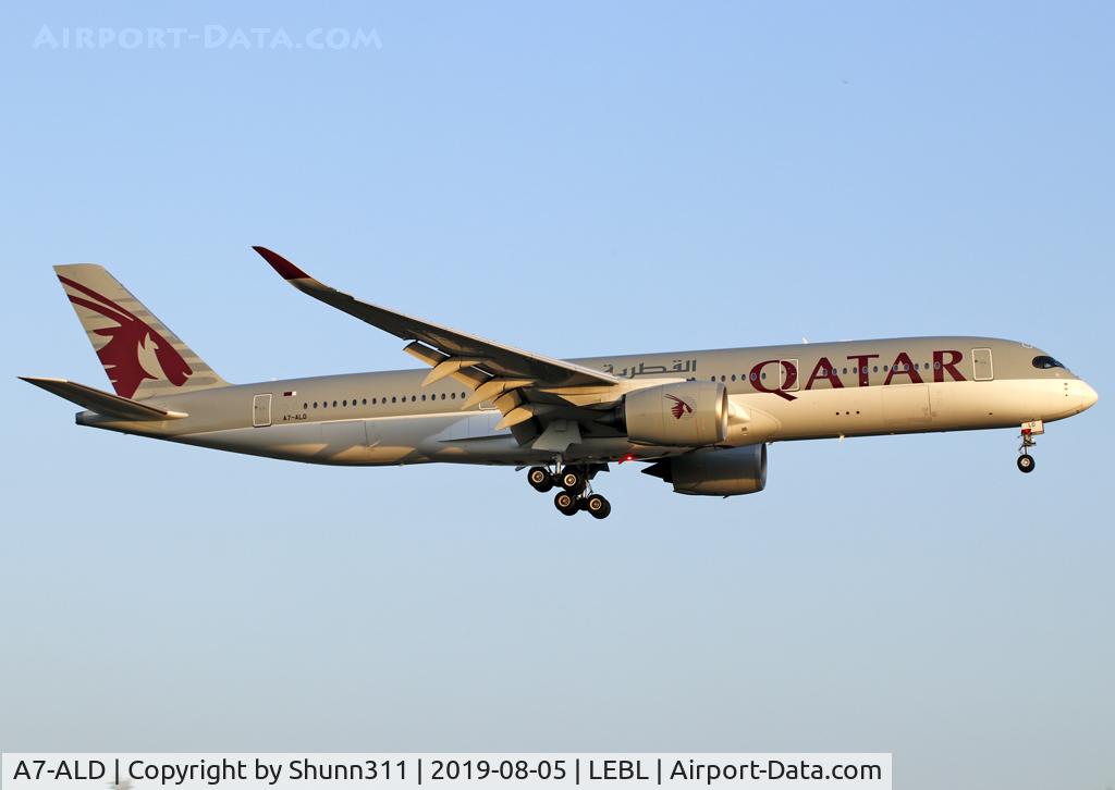 A7-ALD, 2015 Airbus A350-941 C/N 010, Landing rwy 25R