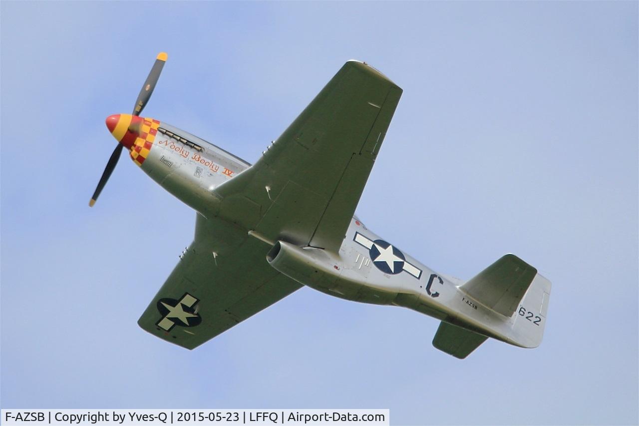 F-AZSB, 1944 North American P-51D Mustang C/N 122-40967, North American P-51D Mustang, On display, La Ferté-Alais (LFFQ) Air show 2015