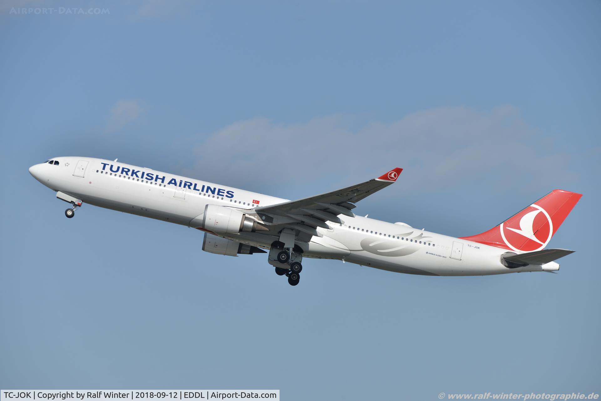 TC-JOK, 2015 Airbus A330-303 C/N 1642, Airbus A330-303 - TK THY Turkish Airlines - 1642 - TC-JOK - 12.09.2018 - DUS