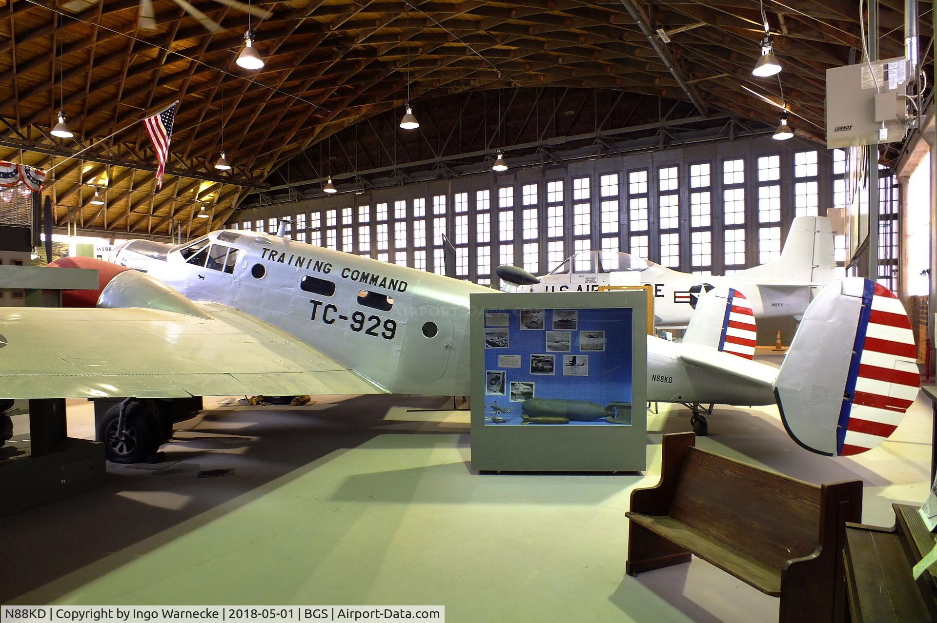 N88KD, 1944 Beech AT-11 Kansan C/N 929, Beechcraft AT-11 Kansan at the Hangar 25 Air Museum, Big Spring McMahon-Wrinkle Airport, Big Spring TX