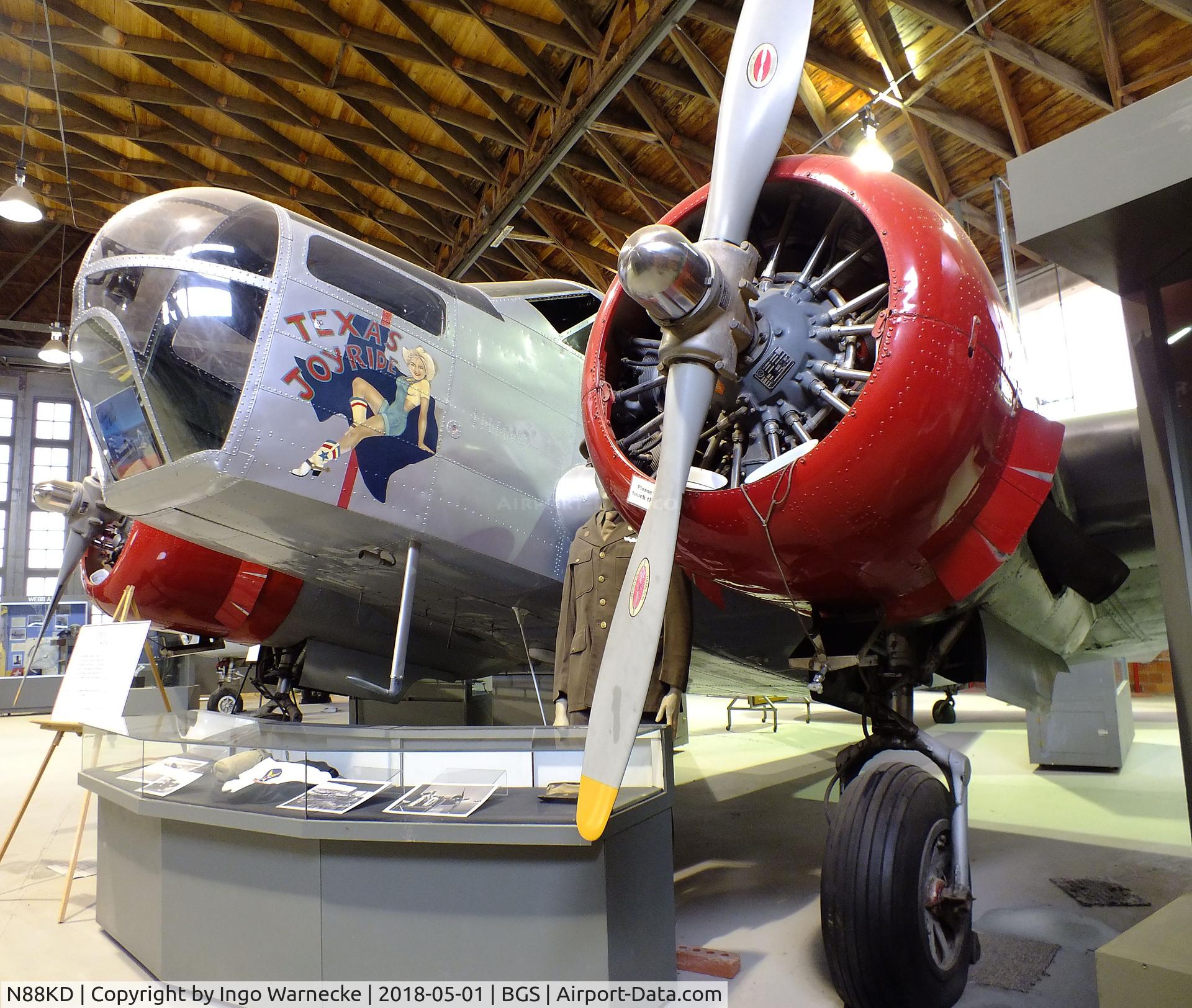 N88KD, 1944 Beech AT-11 Kansan C/N 929, Beechcraft AT-11 Kansan at the Hangar 25 Air Museum, Big Spring McMahon-Wrinkle Airport, Big Spring TX