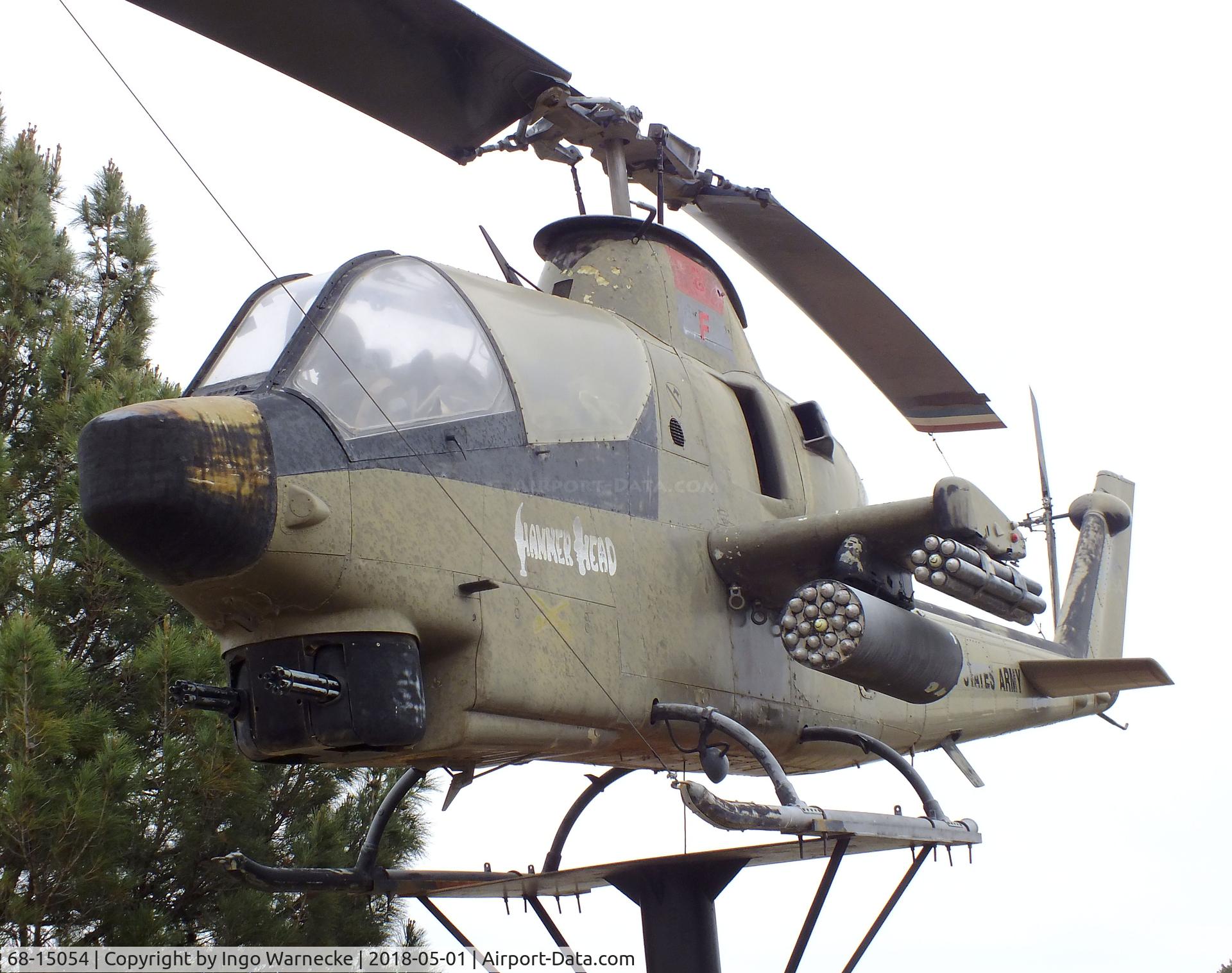 68-15054, 1968 Bell AH-1S Cobra C/N 20588, Bell AH-1S Cobra at the Vietnam Memorial, Big Spring TX