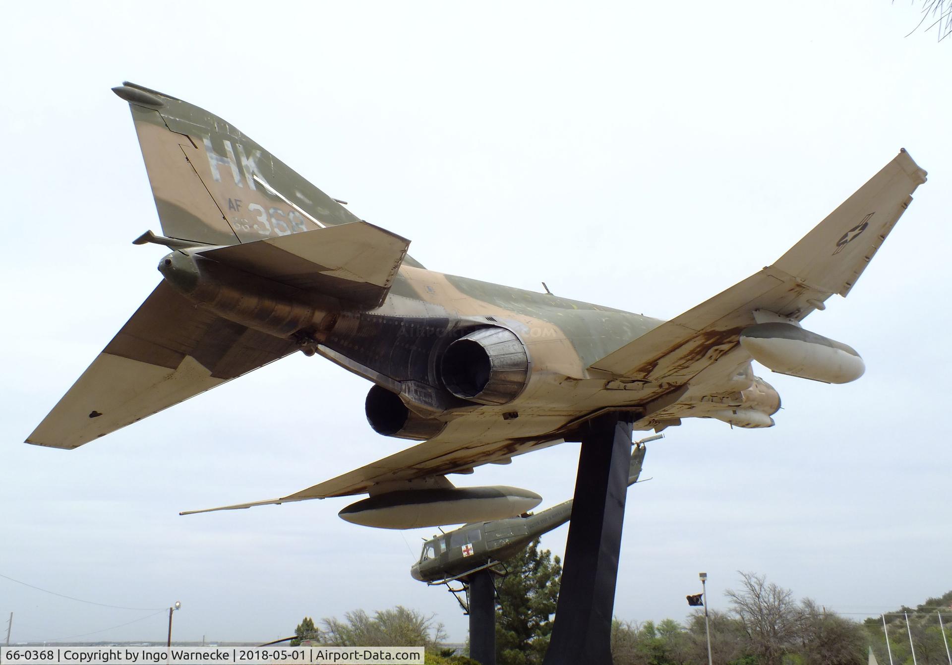 66-0368, 1966 McDonnell F-4E Phantom II C/N 2762, McDonnell F-4E Phantom II at the Vietnam Memorial, Big Spring TX