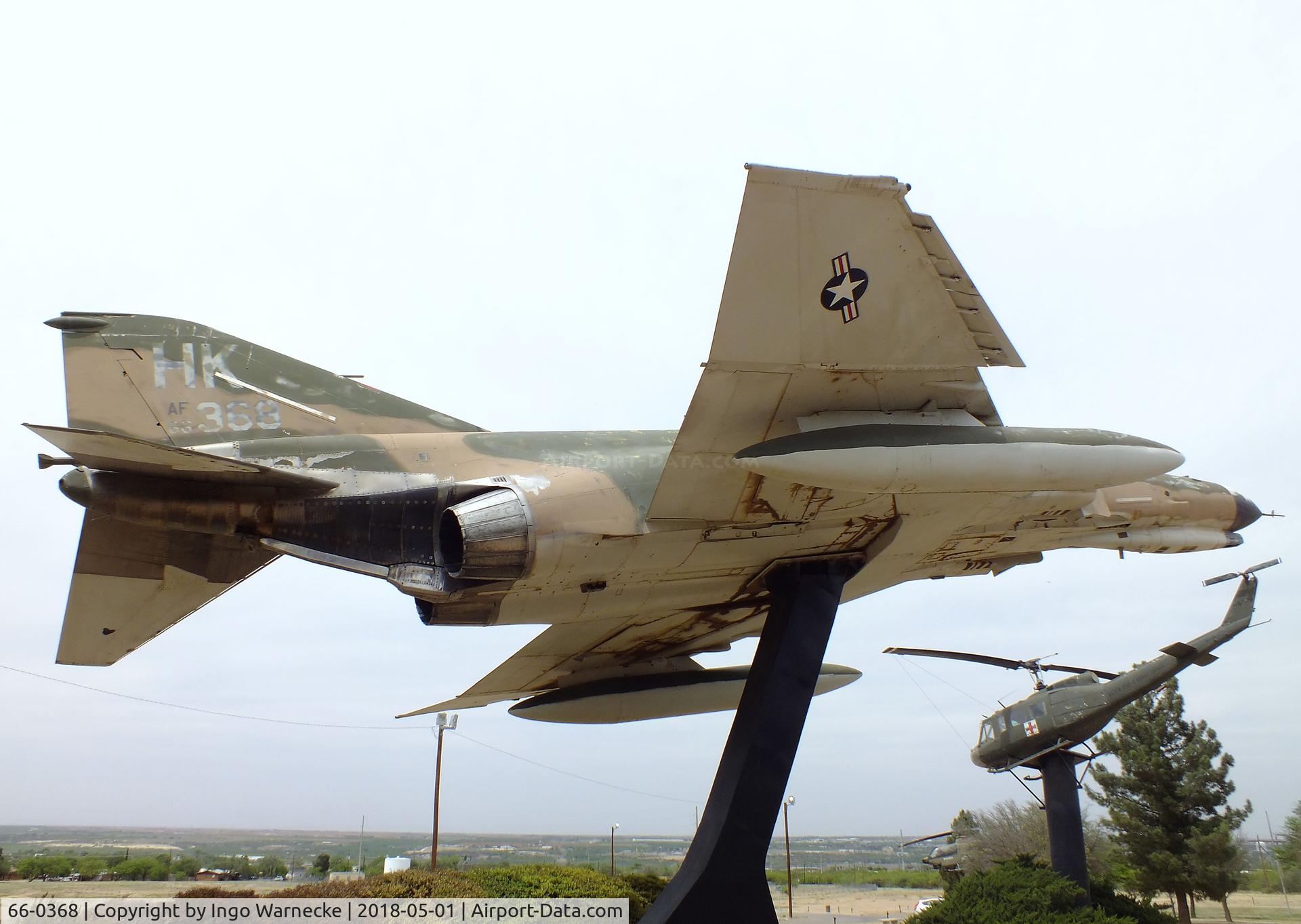 66-0368, 1966 McDonnell F-4E Phantom II C/N 2762, McDonnell F-4E Phantom II at the Vietnam Memorial, Big Spring TX