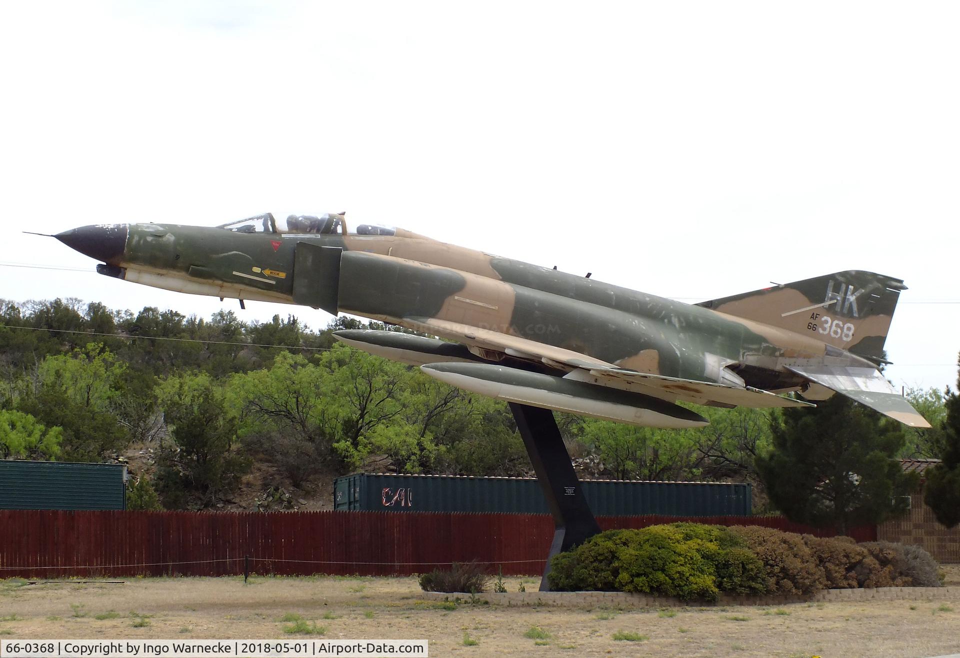 66-0368, 1966 McDonnell F-4E Phantom II C/N 2762, McDonnell F-4E Phantom II at the Vietnam Memorial, Big Spring TX