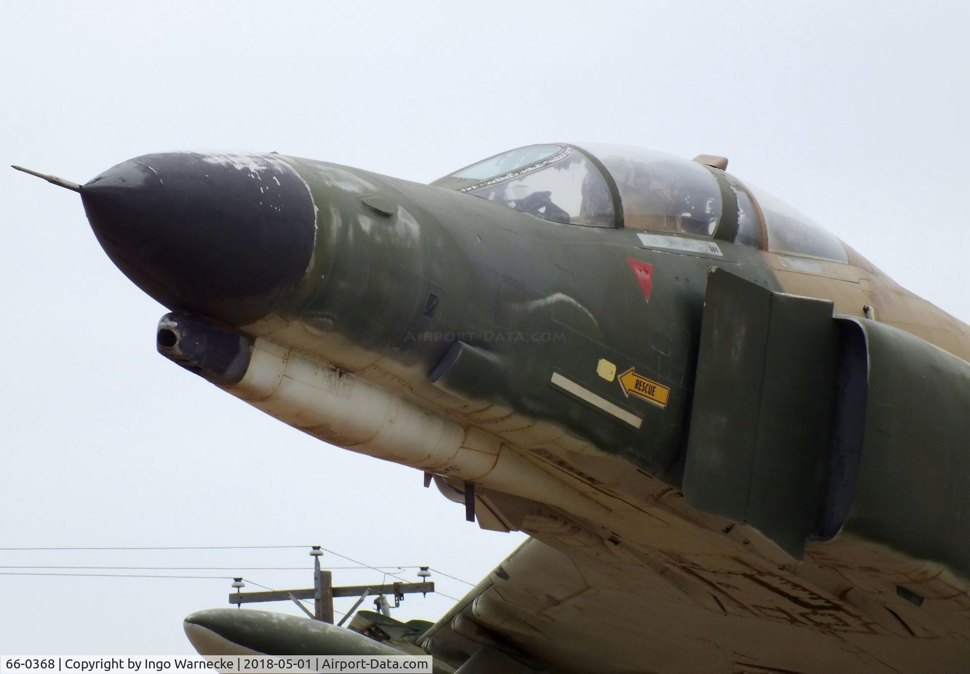 66-0368, 1966 McDonnell F-4E Phantom II C/N 2762, McDonnell F-4E Phantom II at the Vietnam Memorial, Big Spring TX