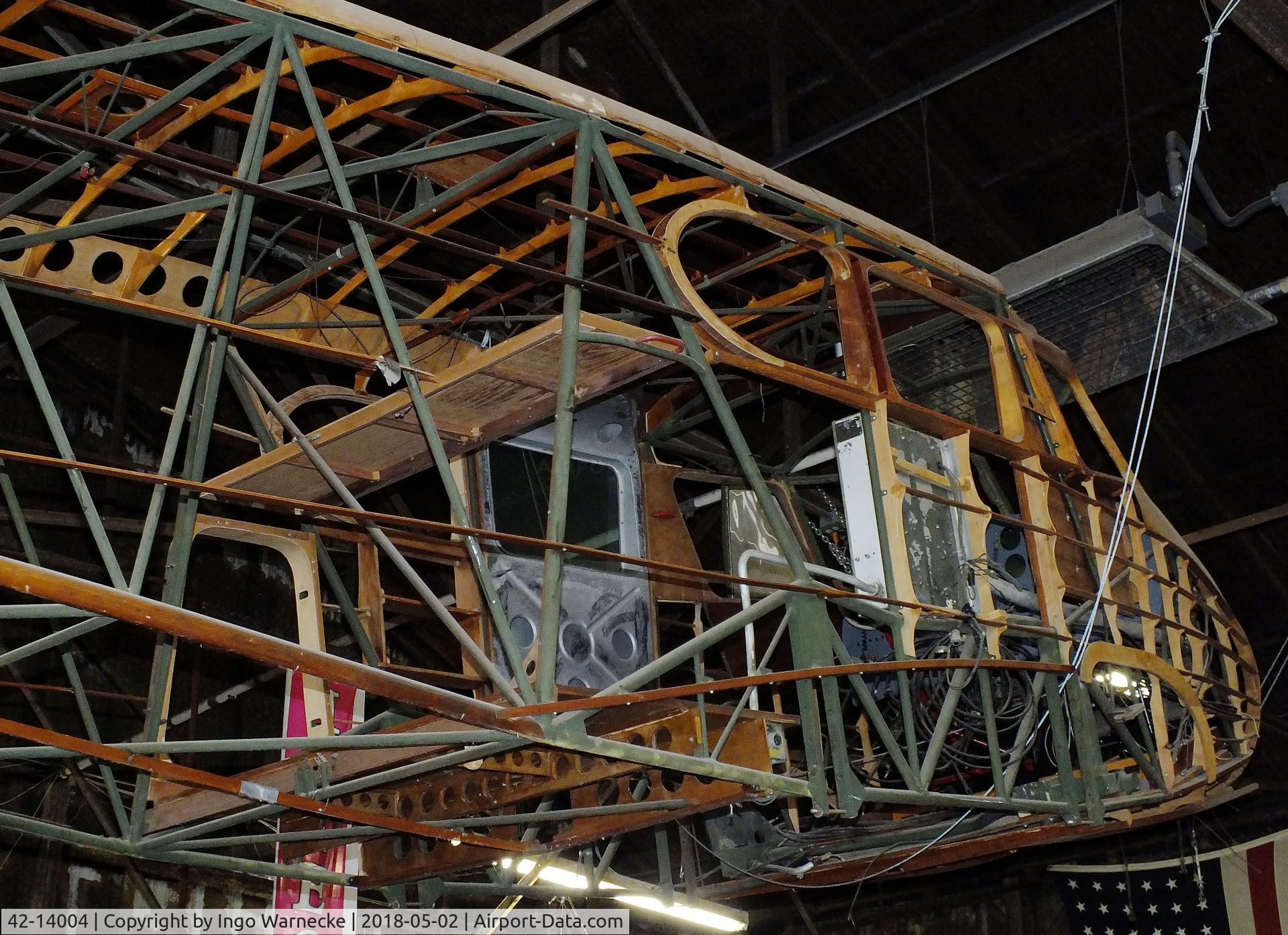 42-14004, 1943 Cessna UC-78 Bobcat C/N 2688, Cessna UC-78 Bobcat (fuselage minus skin and nose), possibly awaiting complete restoration, at the National WASP WW II Museum, Sweetwater TX