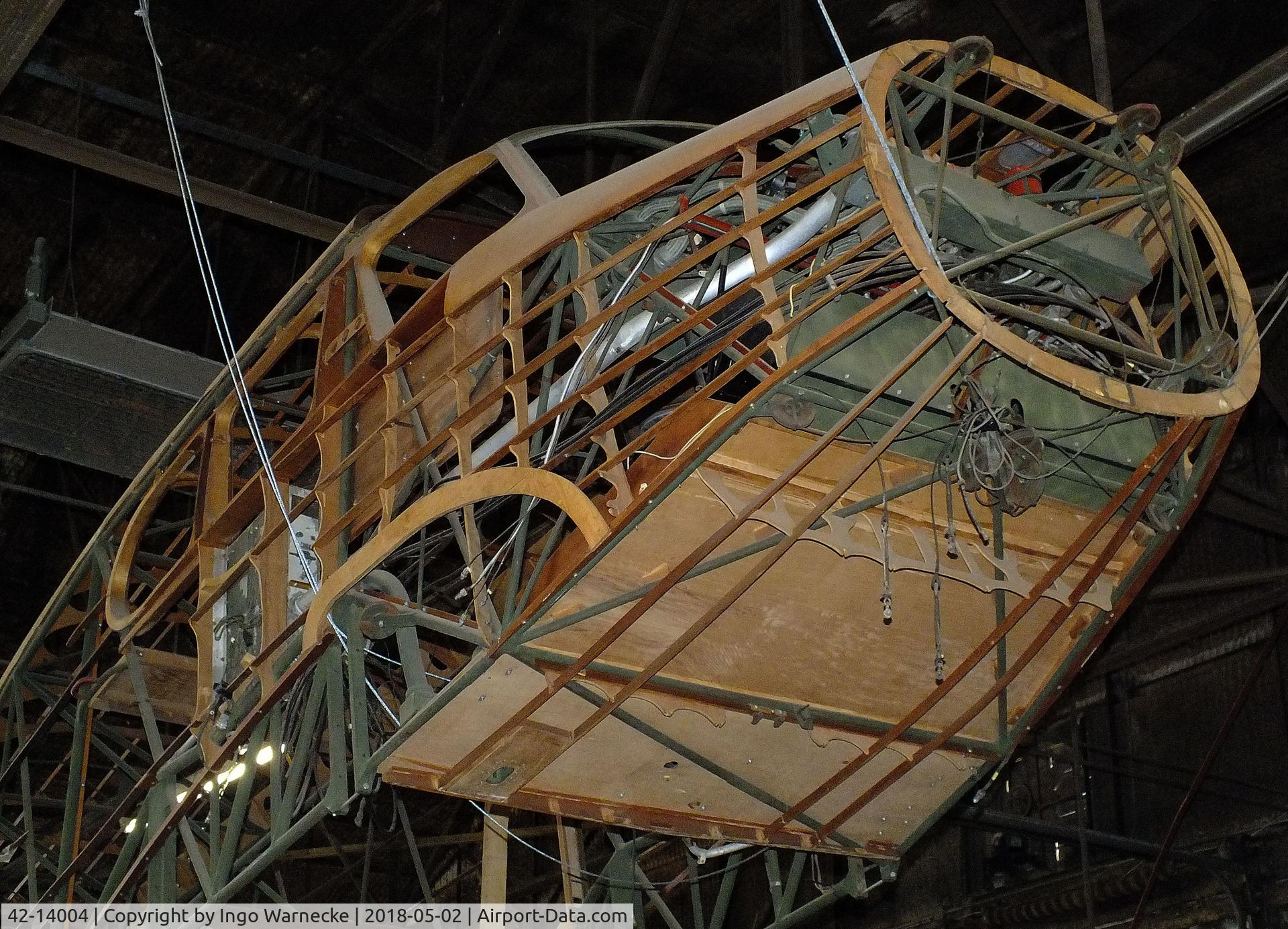 42-14004, 1943 Cessna UC-78 Bobcat C/N 2688, Cessna UC-78 Bobcat (fuselage minus skin and nose), possibly awaiting complete restoration, at the National WASP WW II Museum, Sweetwater TX