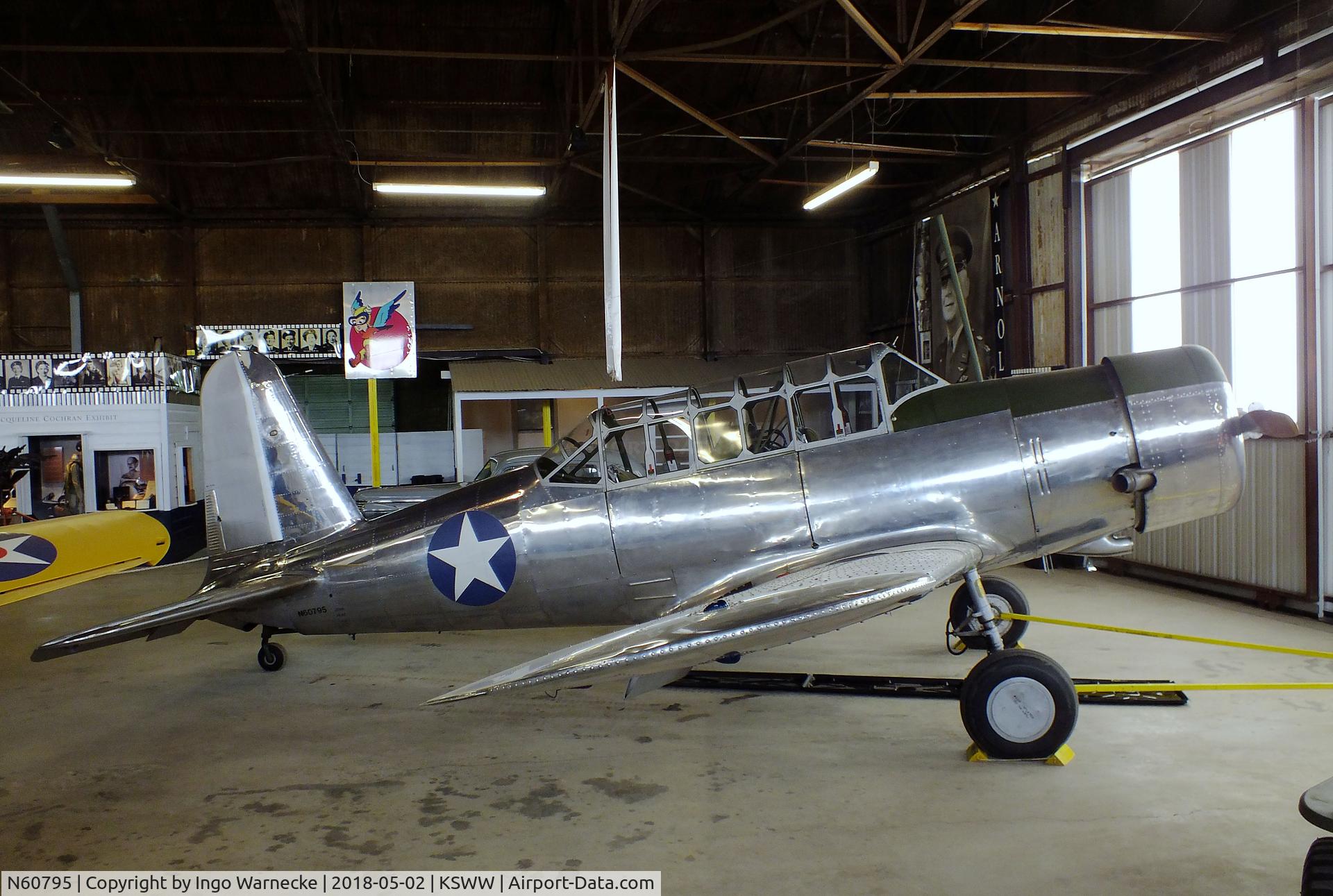 N60795, 1943 Consolidated Vultee BT-13A C/N 10514, Vultee BT-13A Valiant at the National WASP WW II Museum, Sweetwater TX