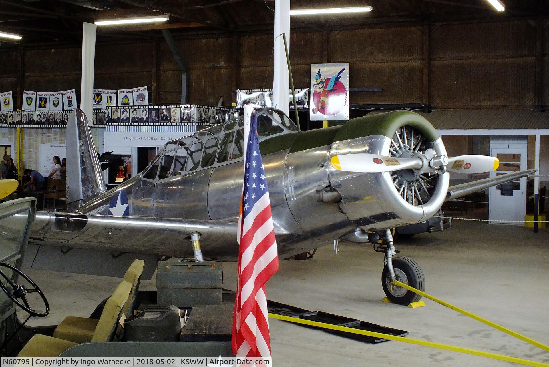 N60795, 1943 Consolidated Vultee BT-13A C/N 10514, Vultee BT-13A Valiant at the National WASP WW II Museum, Sweetwater TX