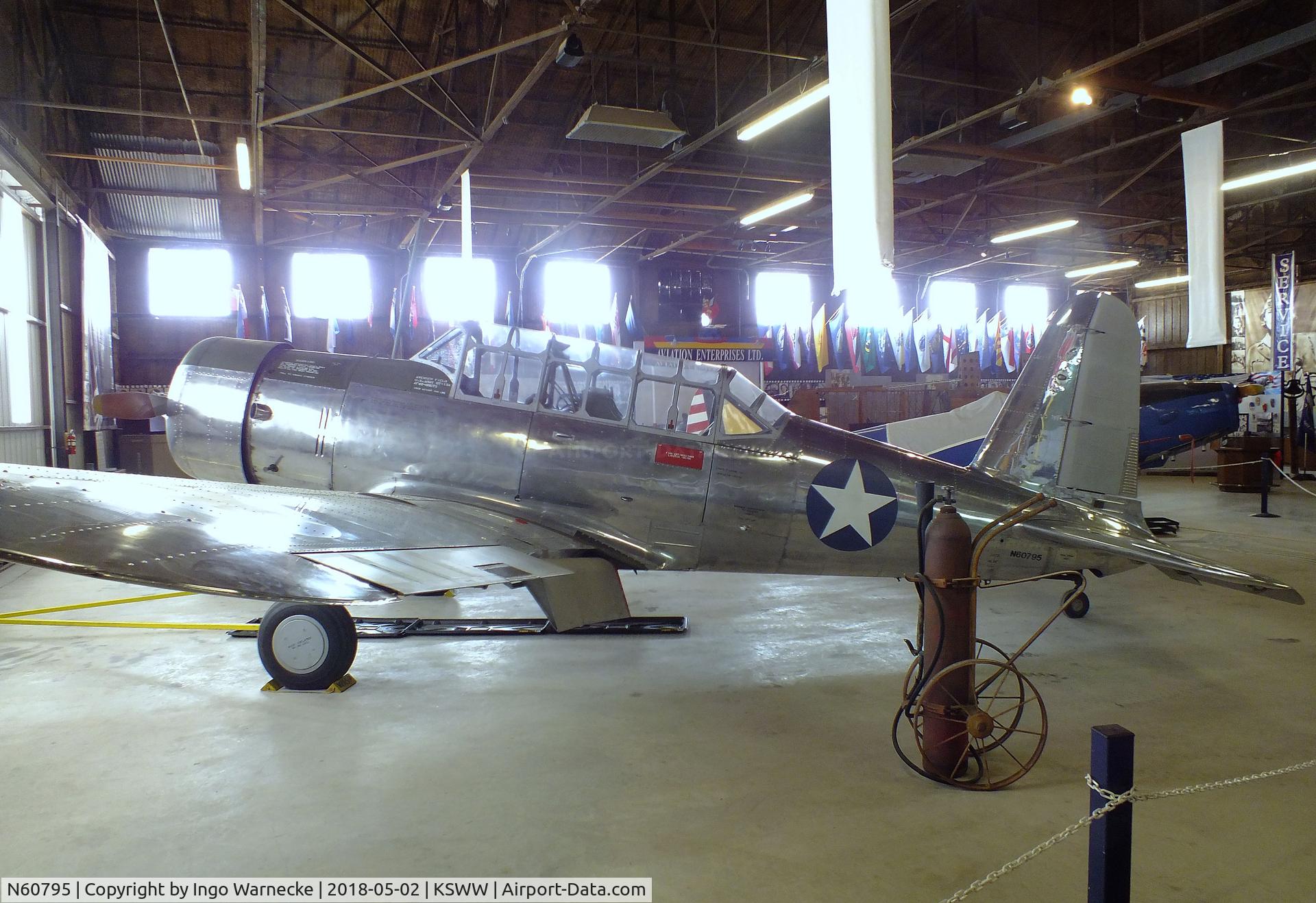N60795, 1943 Consolidated Vultee BT-13A C/N 10514, Vultee BT-13A Valiant at the National WASP WW II Museum, Sweetwater TX