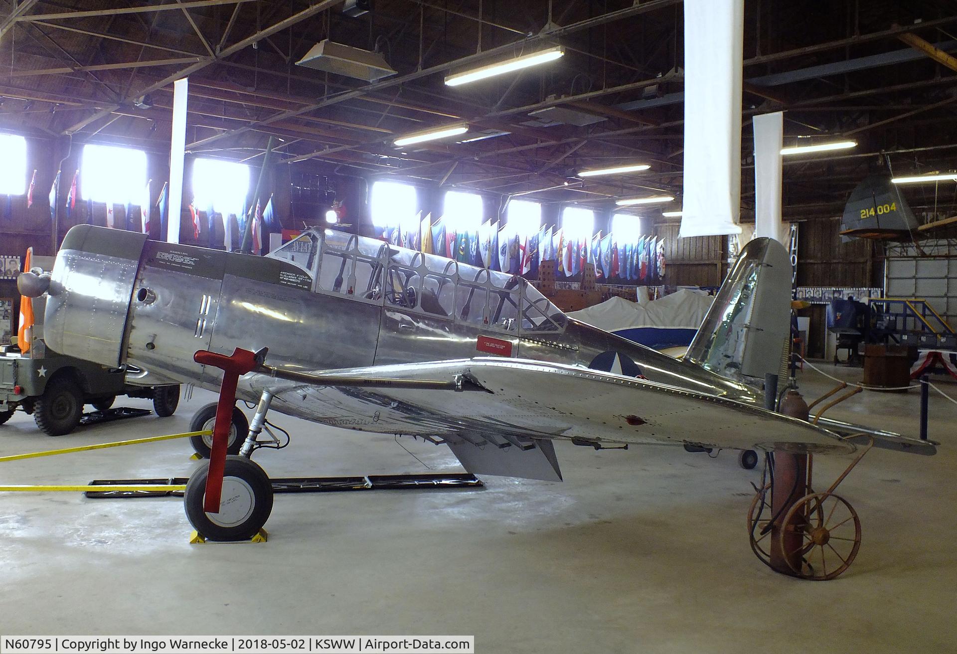N60795, 1943 Consolidated Vultee BT-13A C/N 10514, Vultee BT-13A Valiant at the National WASP WW II Museum, Sweetwater TX