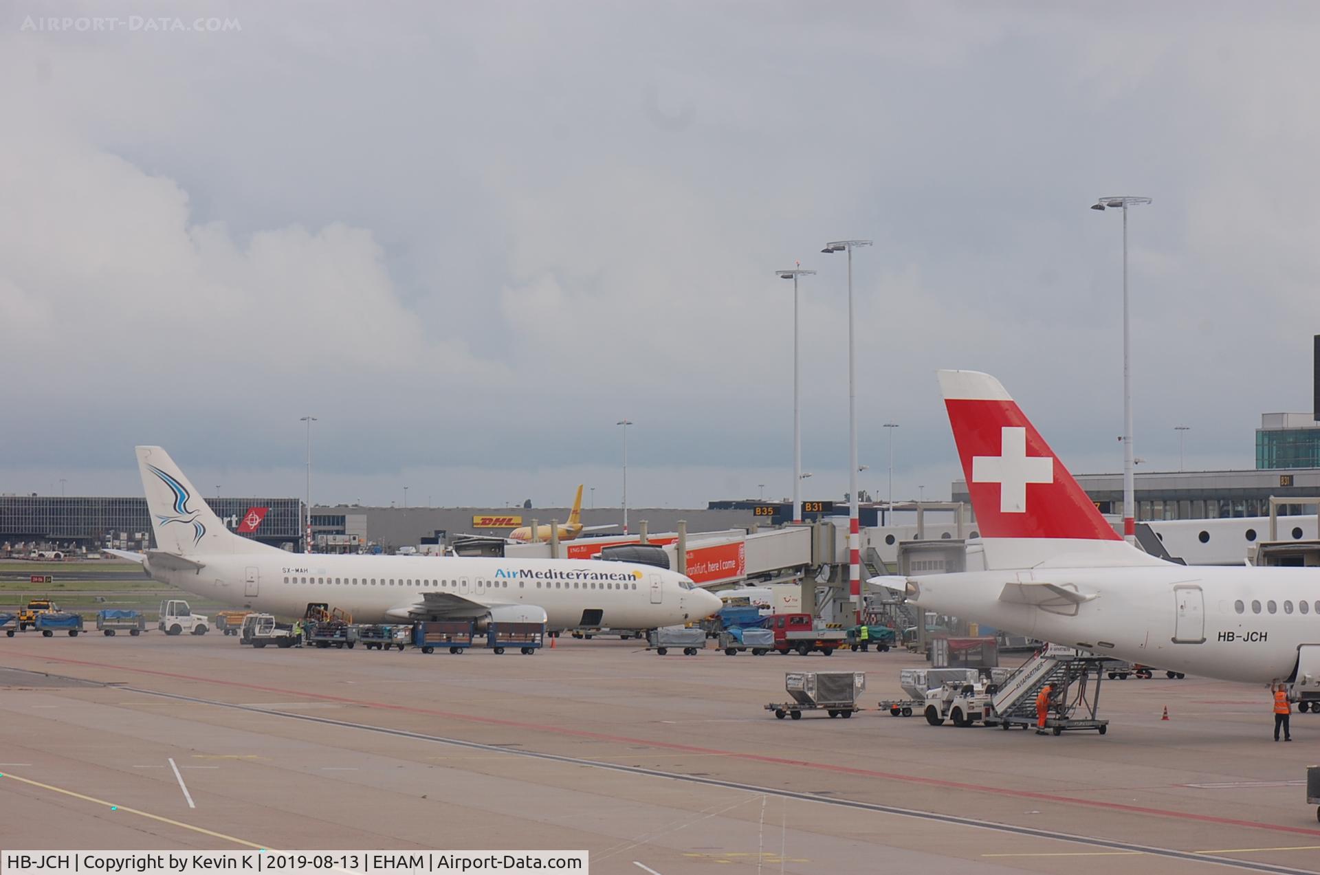 HB-JCH, 2018 Bombardier CSeries CS300 (BD-500-1A11) C/N 55021, With B737-405 SX-MAH..