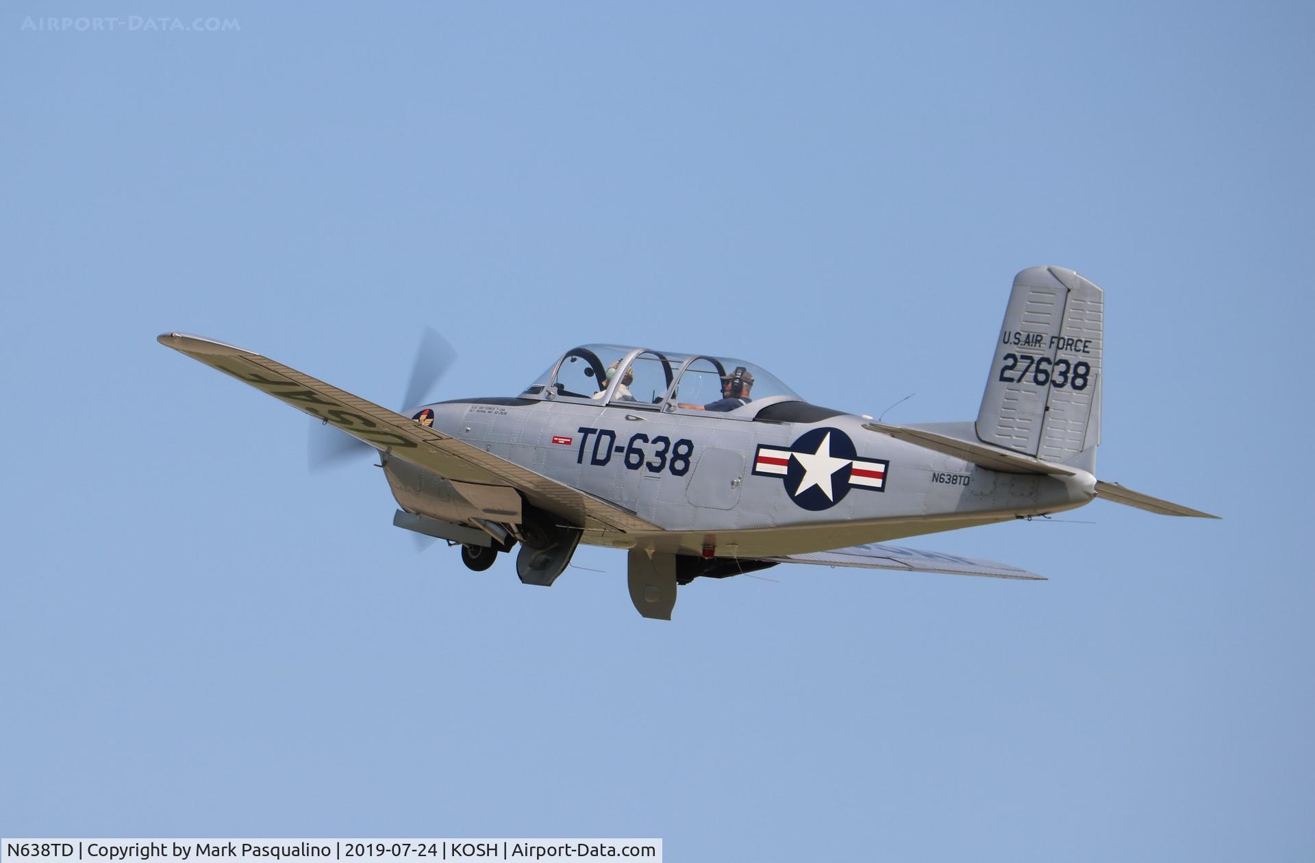 N638TD, 1953 Beech T-34A (A45) Mentor Mentor C/N G-286, Beech T-34A
