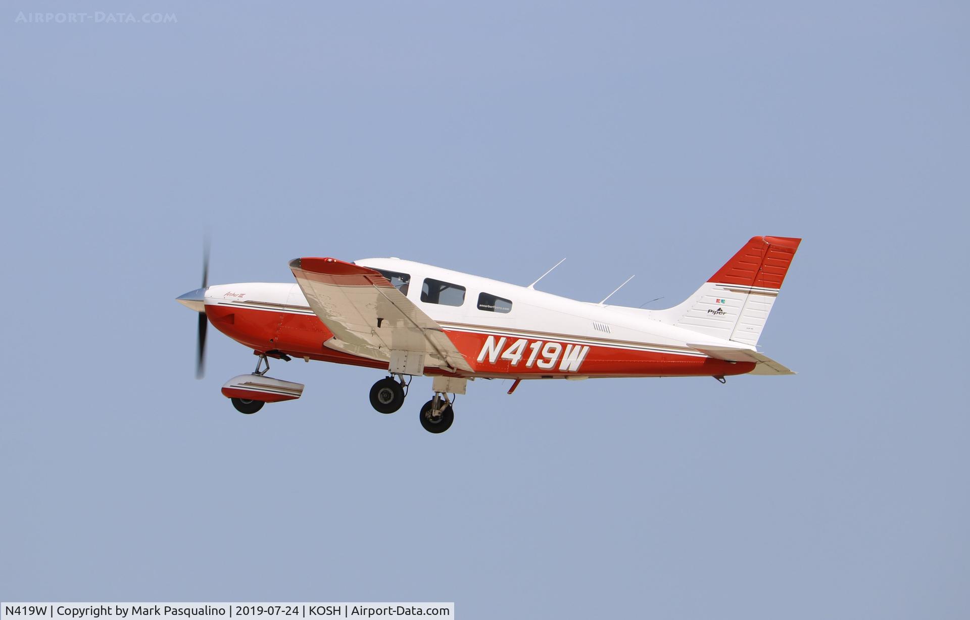 N419W, 1995 Piper PA-28-181 C/N 2843001, Piper PA-28-181