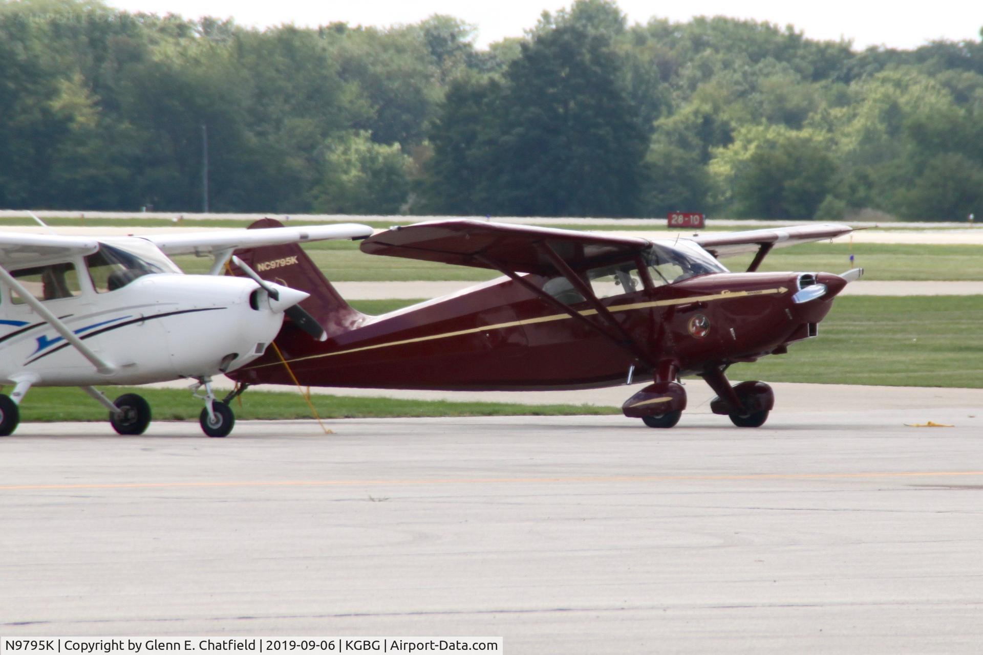 N9795K, 1947 Stinson 108-2 Voyager C/N 108-2795, Found on the ramp
