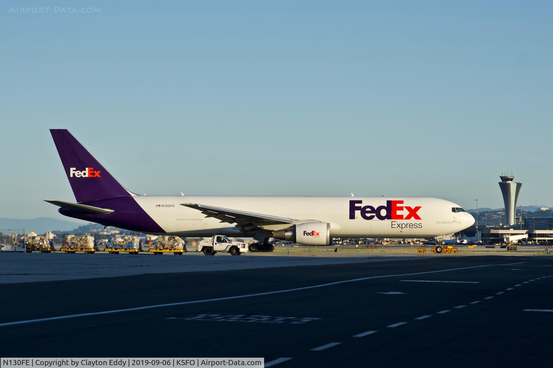 N130FE, 2016 Boeing 767-3S2F/ER C/N 42720, SFO 2019.