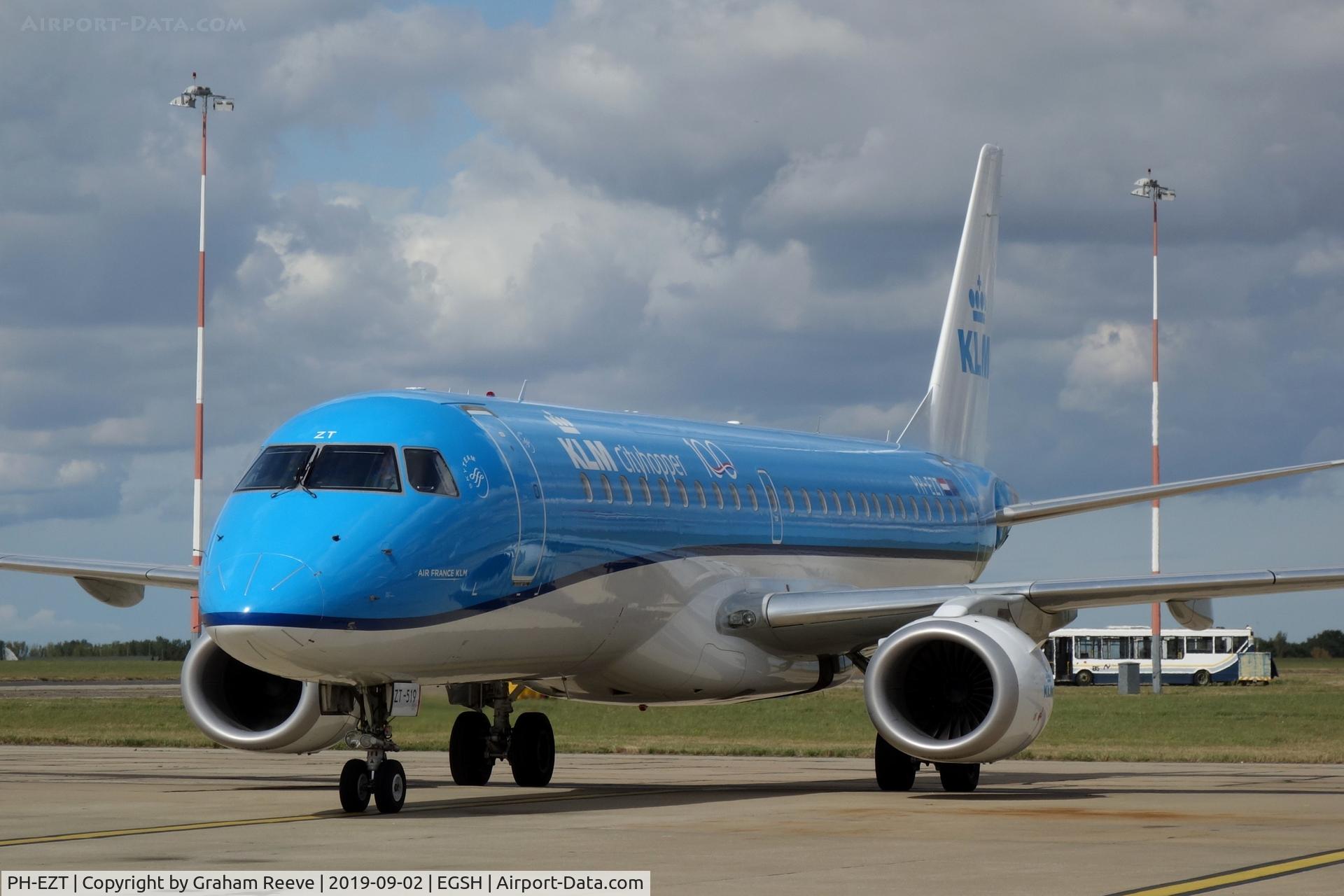 PH-EZT, 2012 Embraer 190LR (ERJ-190-100LR) C/N 19000519, With 