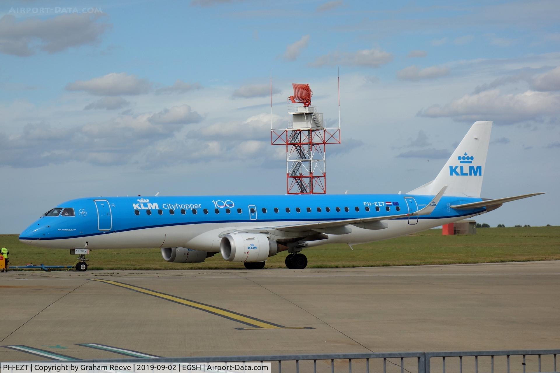 PH-EZT, 2012 Embraer 190LR (ERJ-190-100LR) C/N 19000519, With 