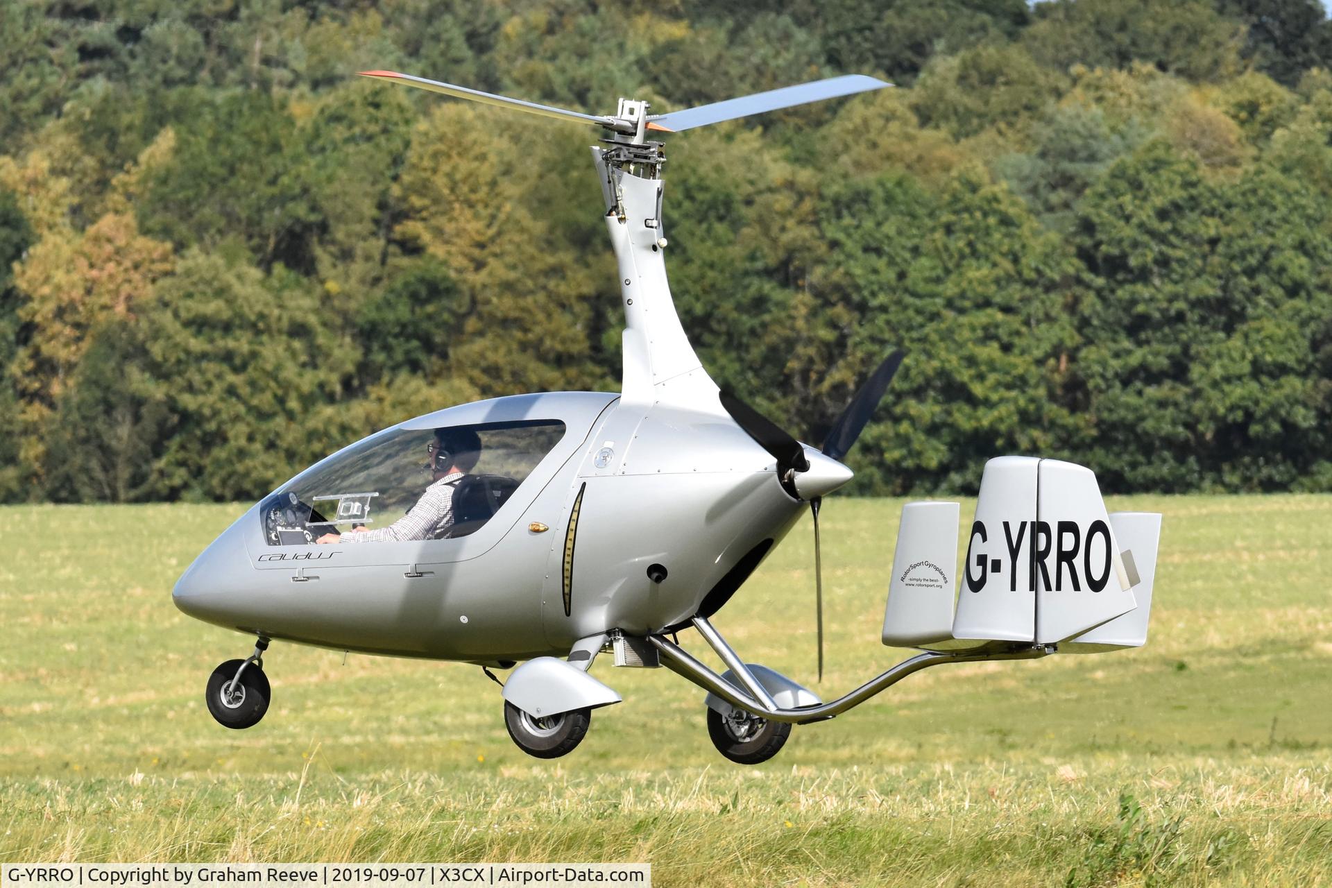 G-YRRO, 2009 Rotorsport UK Calidus C/N RSUK/CALS/002, Landing at Northrepps.