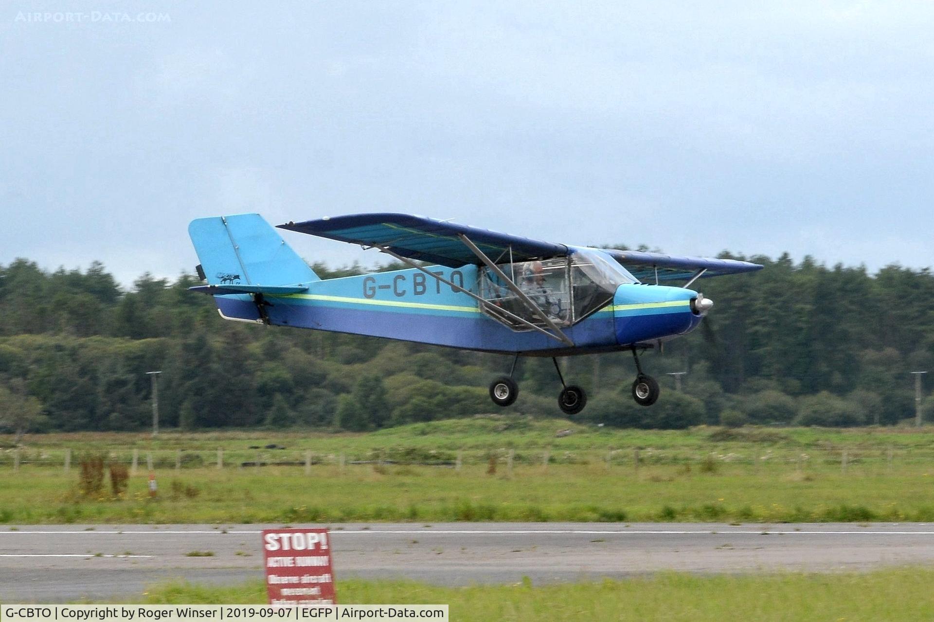 G-CBTO, 2002 Rans S-6ES Coyote II C/N PFA 204-13910, Visiting Coyote II departing Runway 04.