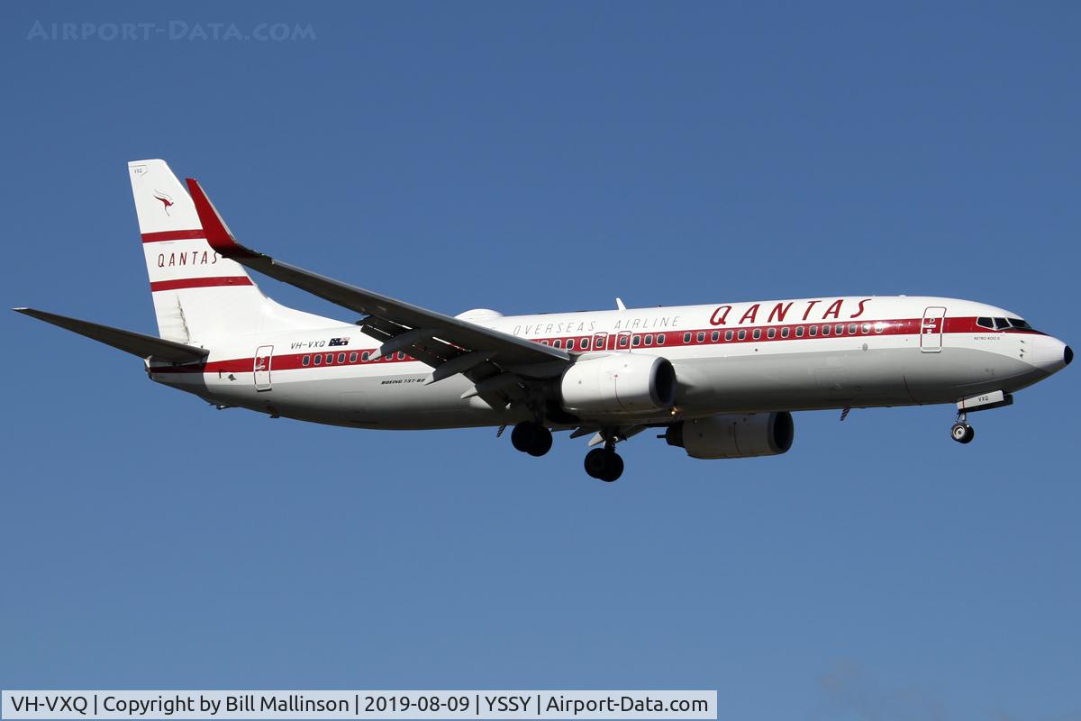 VH-VXQ, 2003 Boeing 737-838 C/N 33723, finals to 2-5