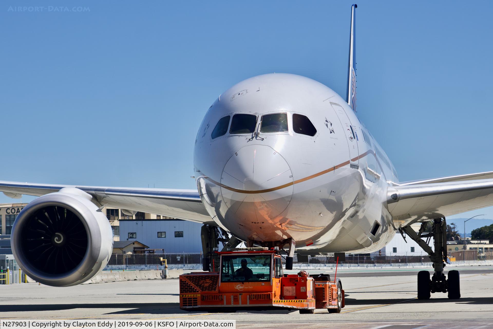 N27903, 2012 Boeing 787-8 Dreamliner C/N 34823, SFO 2019.