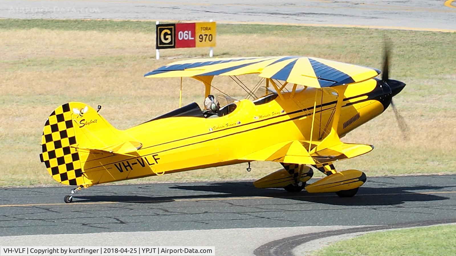 VH-VLF, 2008 Steen Skybolt (Amateur built) C/N DG001, Amateur-Built Aircraft VH-VLF. YPJT 250418.