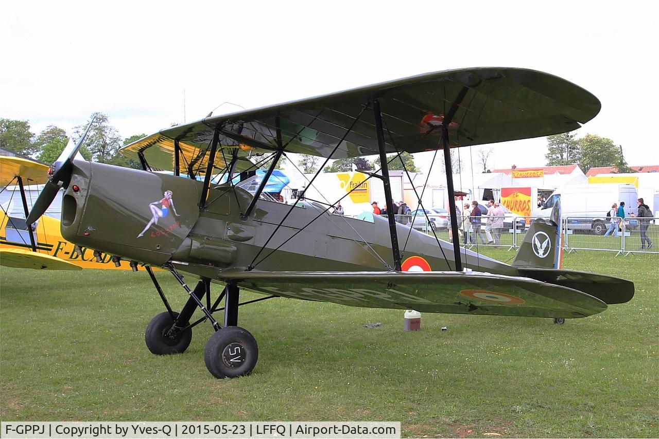 F-GPPJ, Stampe-Vertongen SV-4C C/N 1113, Stampe-Vertongen SV-4C, Static display, La Ferté-Alais Airfield (LFFQ) Air show 2015