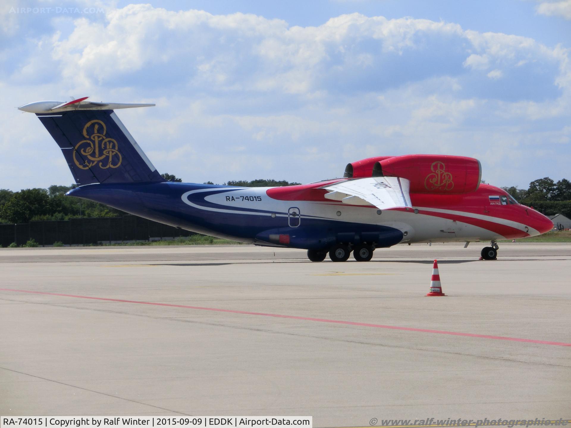 RA-74015, 1997 Antonov An-74-200 C/N 36547098969, Antonov An-74-200 - UGP Shar Ink - 36547098969 - RA-74015 - 09.09.2015 - CGN