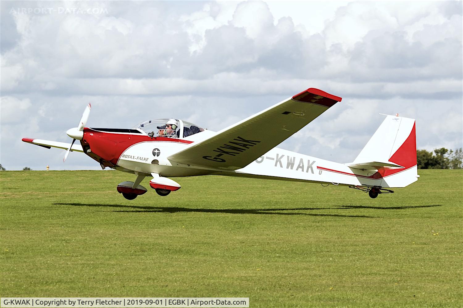 G-KWAK, 1995 Scheibe SF-25C Falke C/N 44581, At Sywell