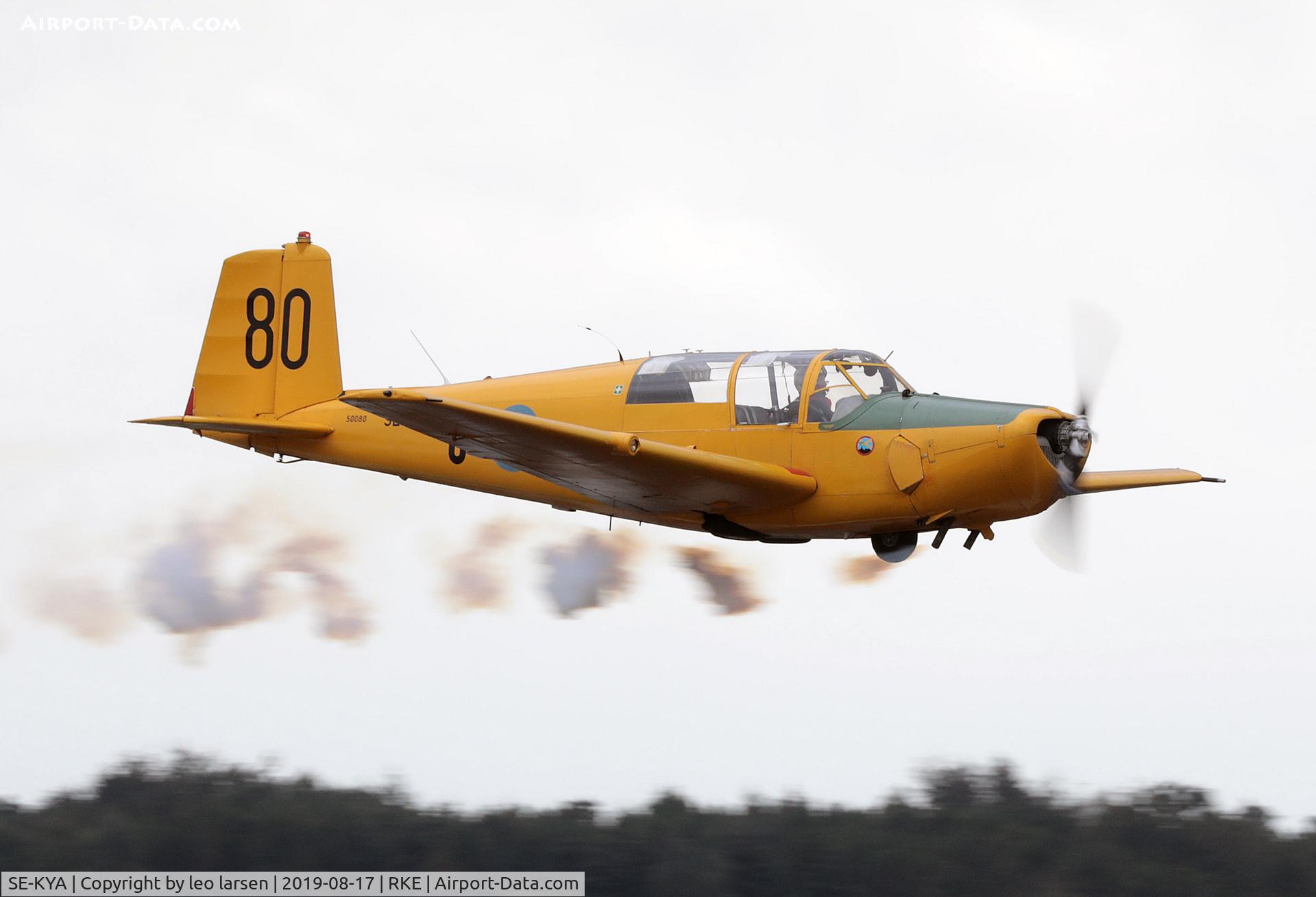 SE-KYA, 1960 Saab Sk.50C Safir C/N 91-395, Roskilde Air Show 17.8.2019