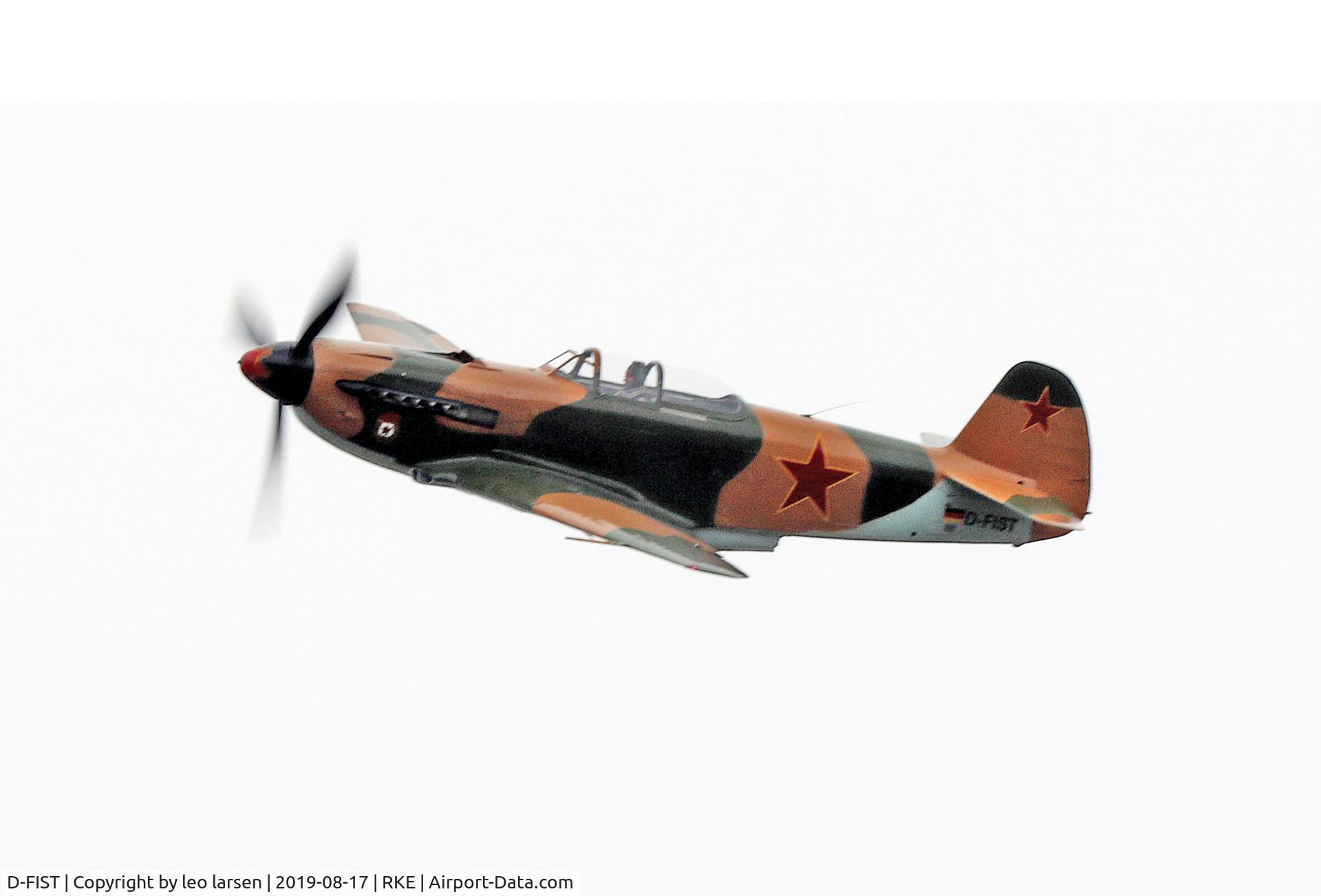 D-FIST, 1944 Yakovlev Yak-9U C/N 0470408, Roskilde Air Show 17.8.2019