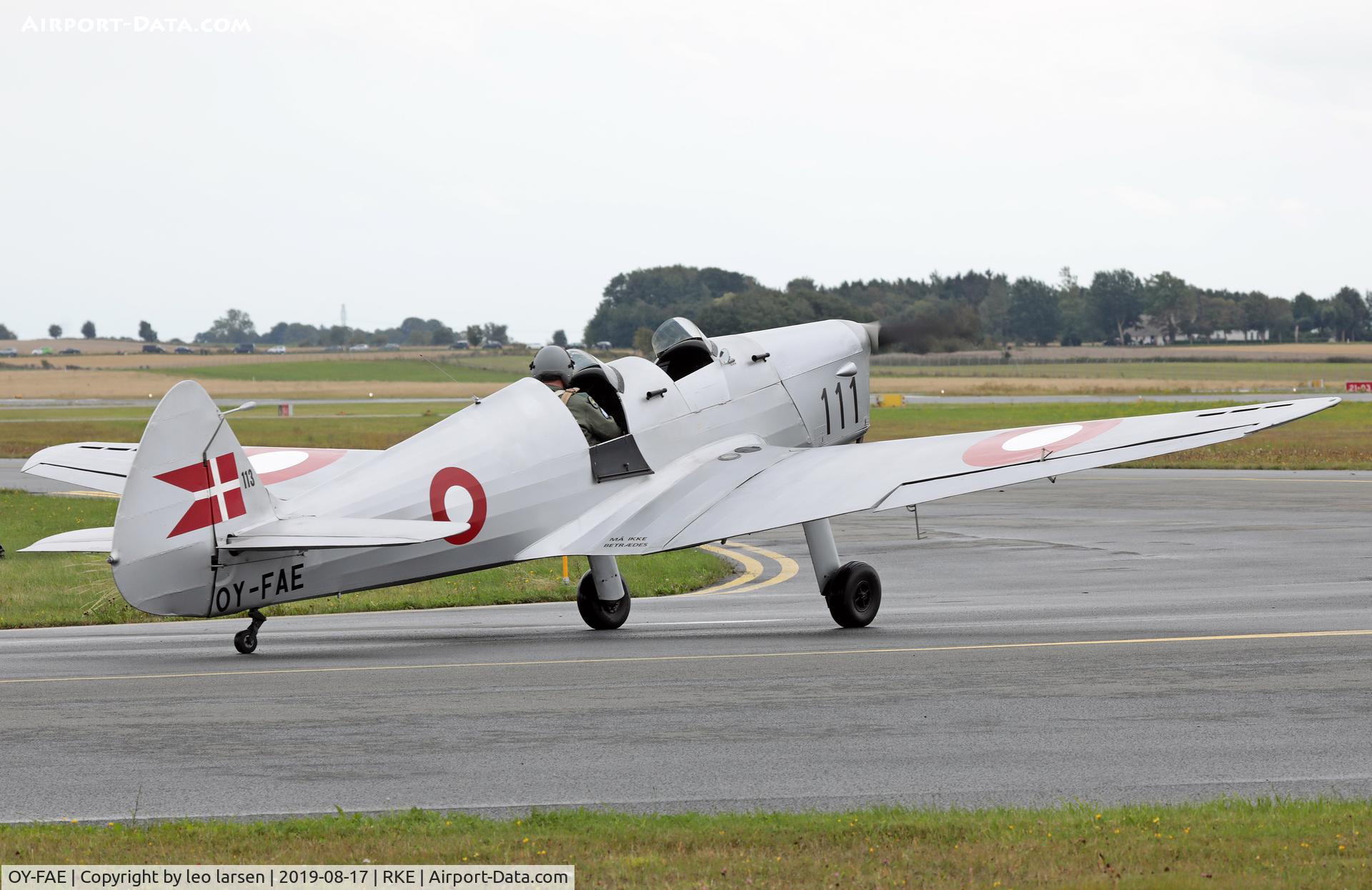 OY-FAE, 1946 SAI KZ IIT Traener C/N 119, Roskilde Air Show 17.8.2019