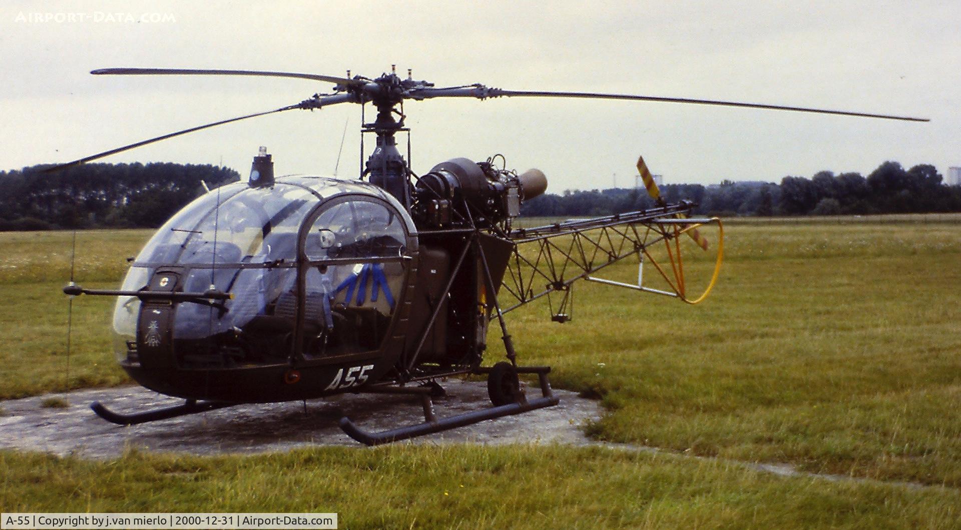 A-55, Sud Aviation Alouette 2 C/N 1998/625C-A78, Ghent/Belgium