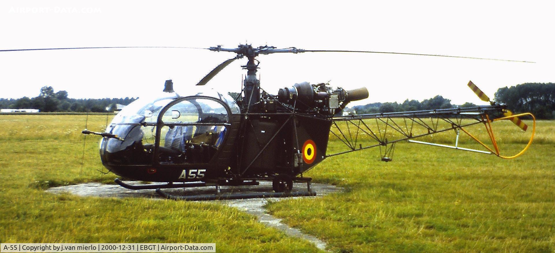 A-55, Sud Aviation Alouette 2 C/N 1998/625C-A78, Ghent/Belgium