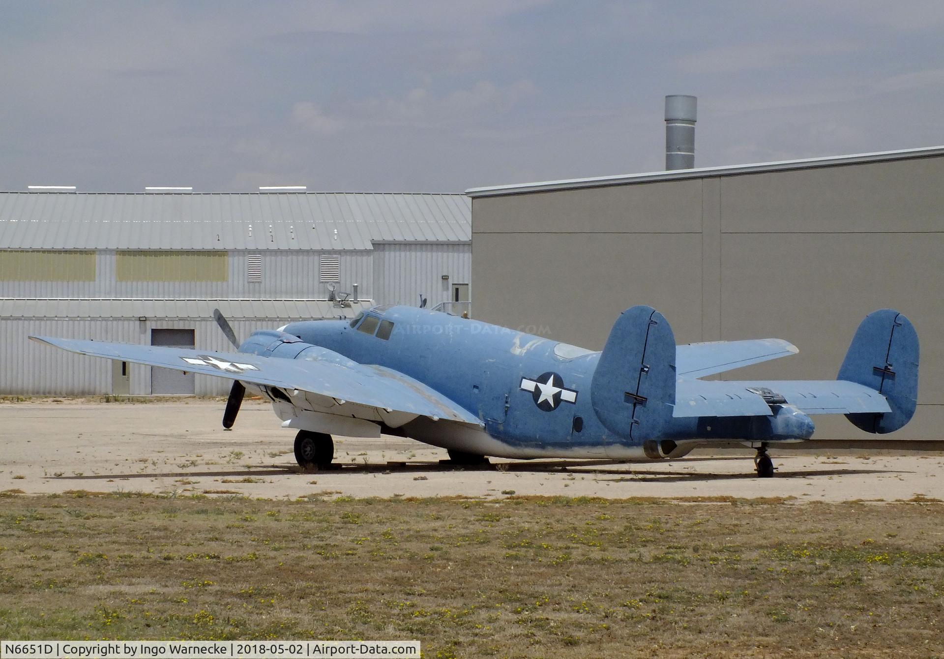 N6651D, 1962 Lockheed PV-2D Harpoon C/N 15-1503, Lockheed PV-2 Harpoon outside the Midland Army Air Field Museum, Midland TX