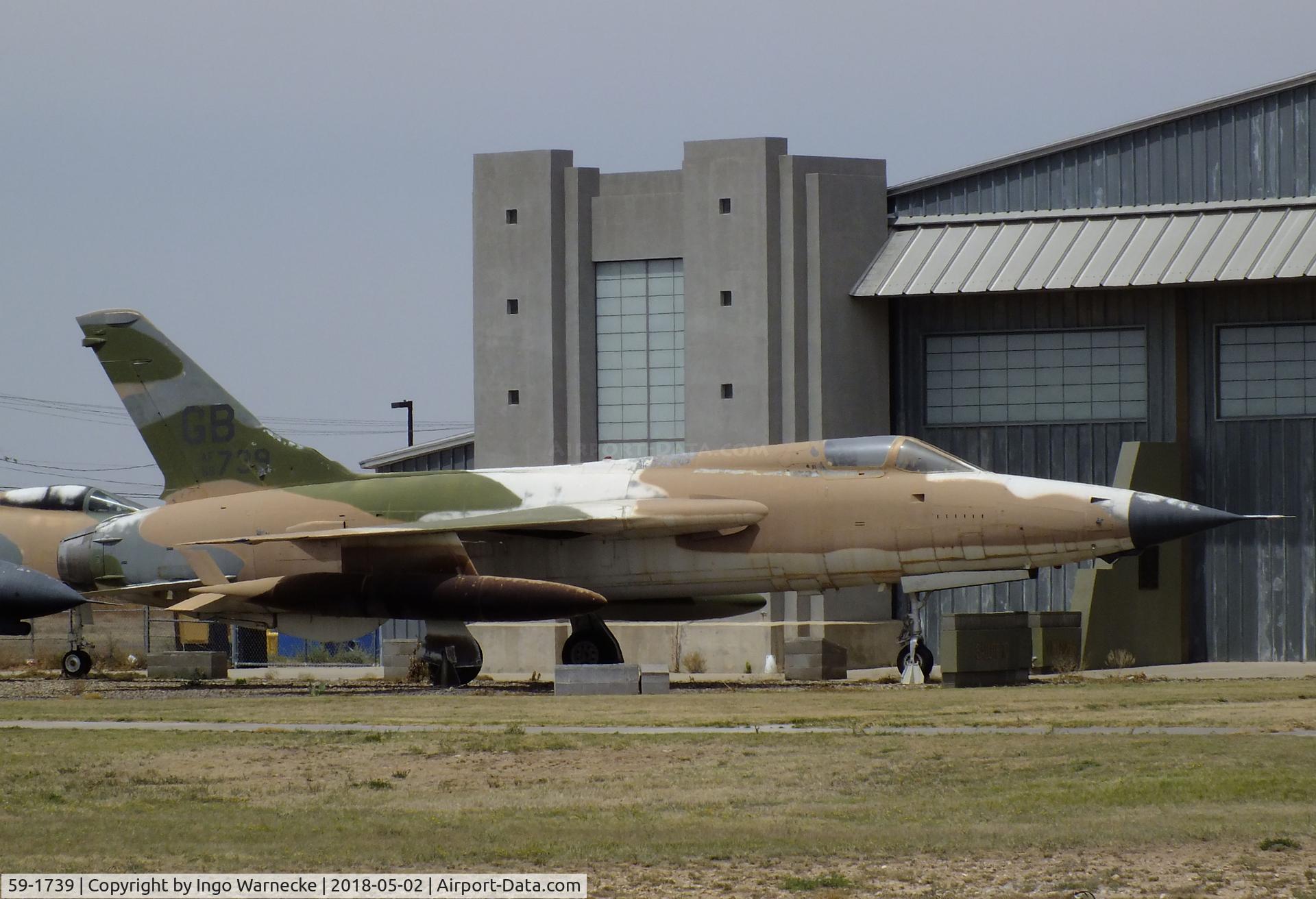 59-1739, 1959 Republic F-105D Thunderchief C/N D051, Republic F-105D Thunderchief outside the Midland Army Air Field Museum, Midland TX