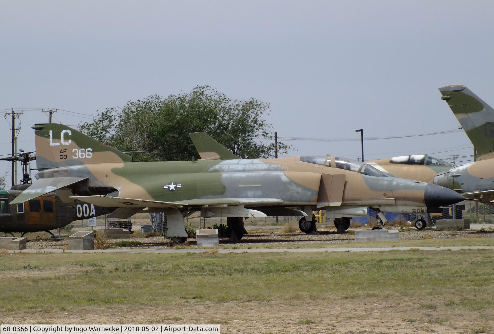 68-0366, 1968 McDonnell Douglas GF-4E Phantom II C/N 3434, McDonnell Douglas GF-4E Phantom II outside the Midland Army Air Field Museum, Midland TX