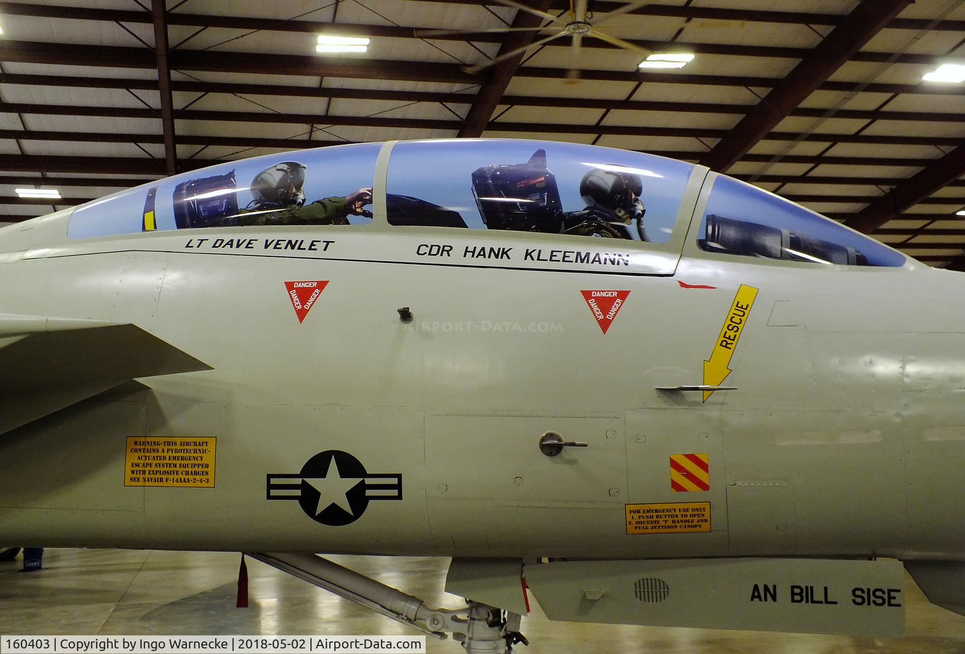 160403, Grumman F-14A Tomcat C/N 259, Grumman F-14A Tomcat at the Midland Army Air Field Museum, Midland TX