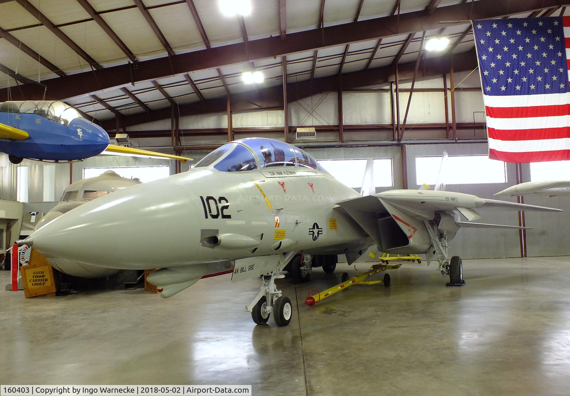 160403, Grumman F-14A Tomcat C/N 259, Grumman F-14A Tomcat at the Midland Army Air Field Museum, Midland TX