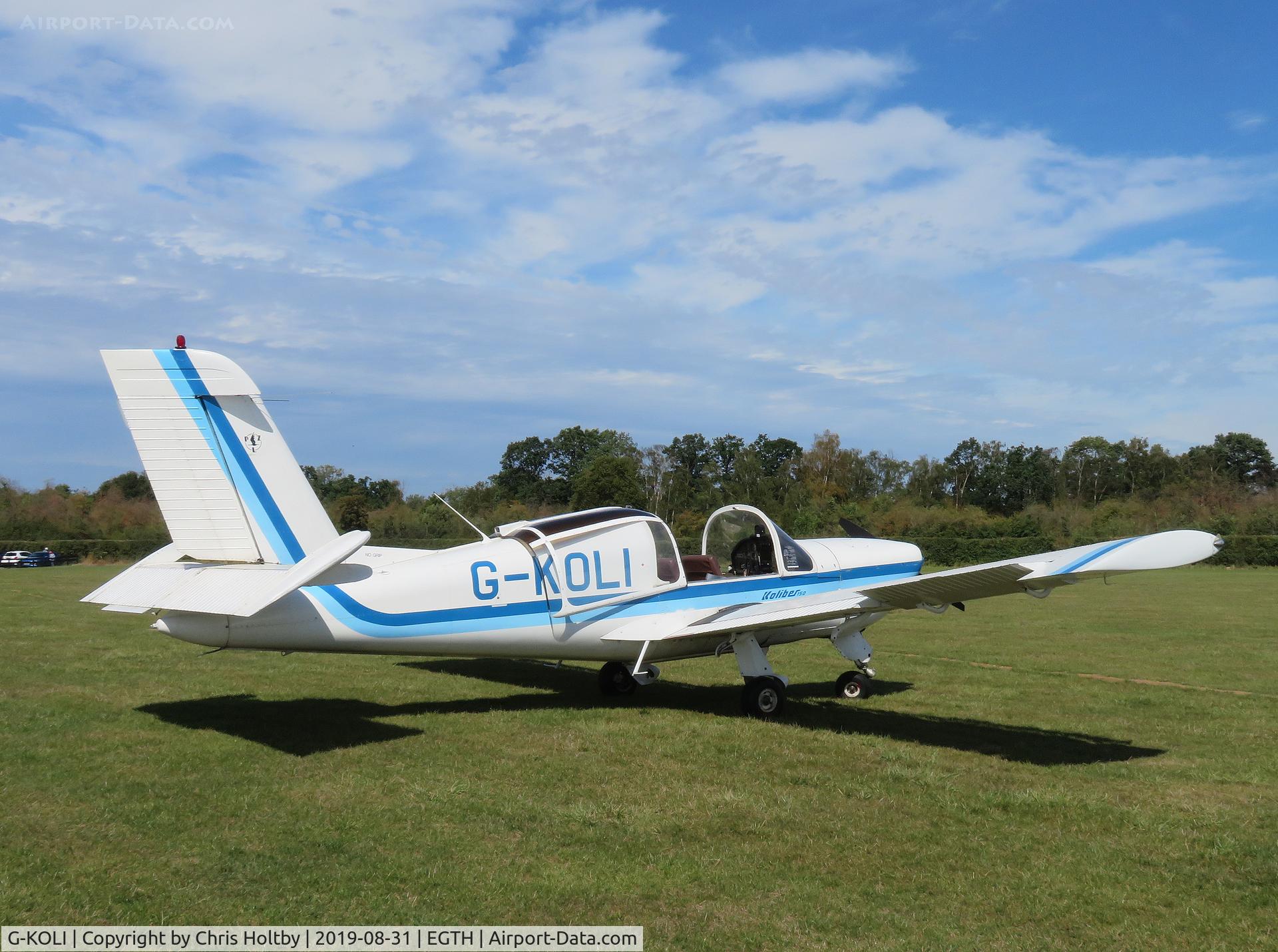 G-KOLI, 1990 PZL-Okecie PZL-110 Koliber 150 C/N 03900038, Polish PZL Koliber 150 parked at Old Warden