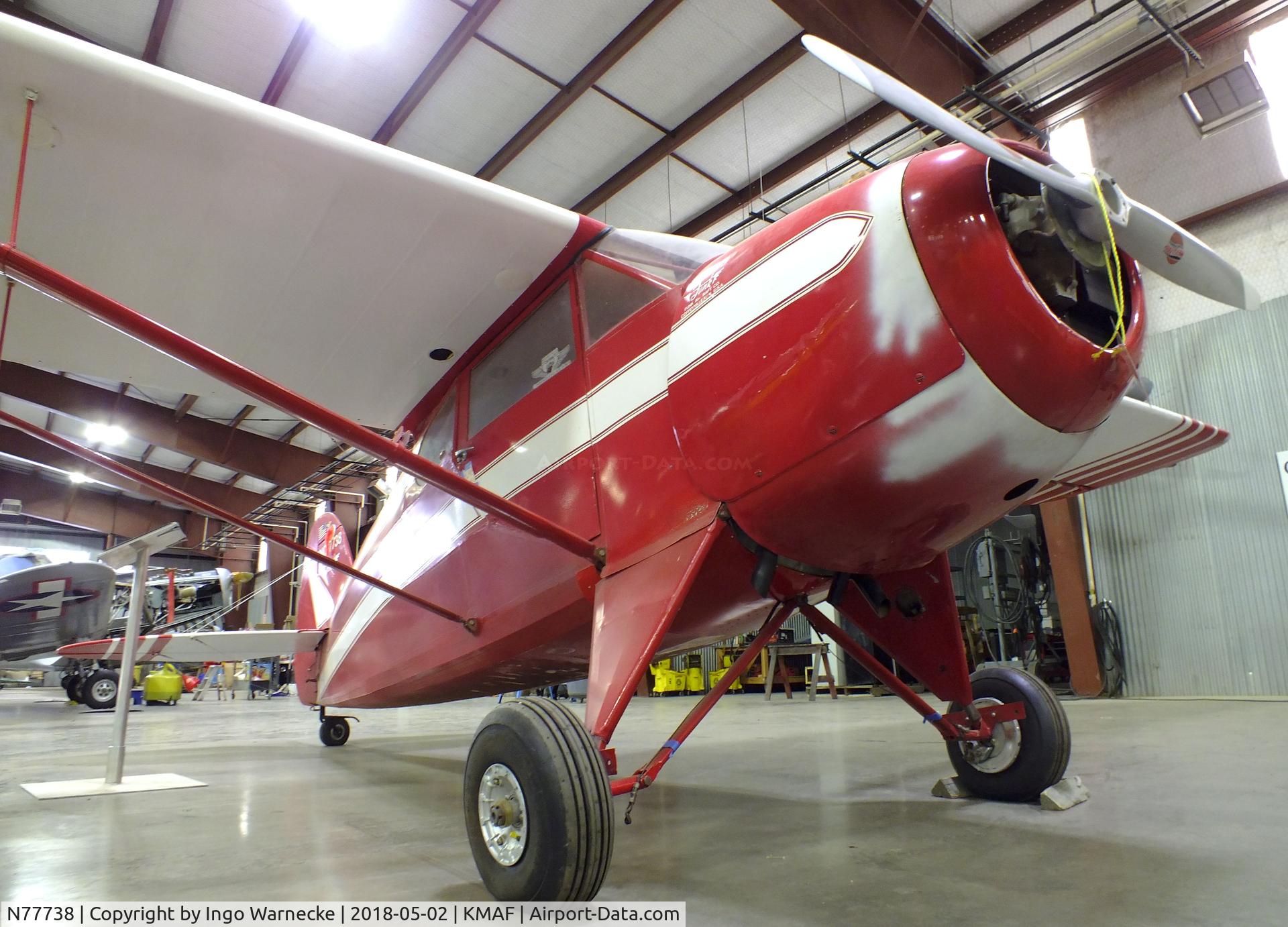 N77738, 1946 Funk B85C C/N 368, Funk B85C Bee at the Midland Army Air Field Museum, Midland TX