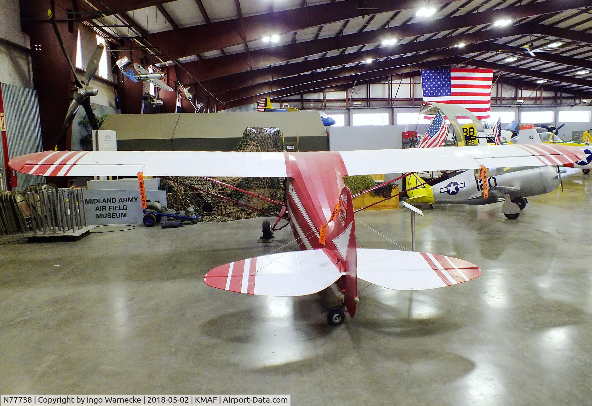 N77738, 1946 Funk B85C C/N 368, Funk B85C Bee at the Midland Army Air Field Museum, Midland TX