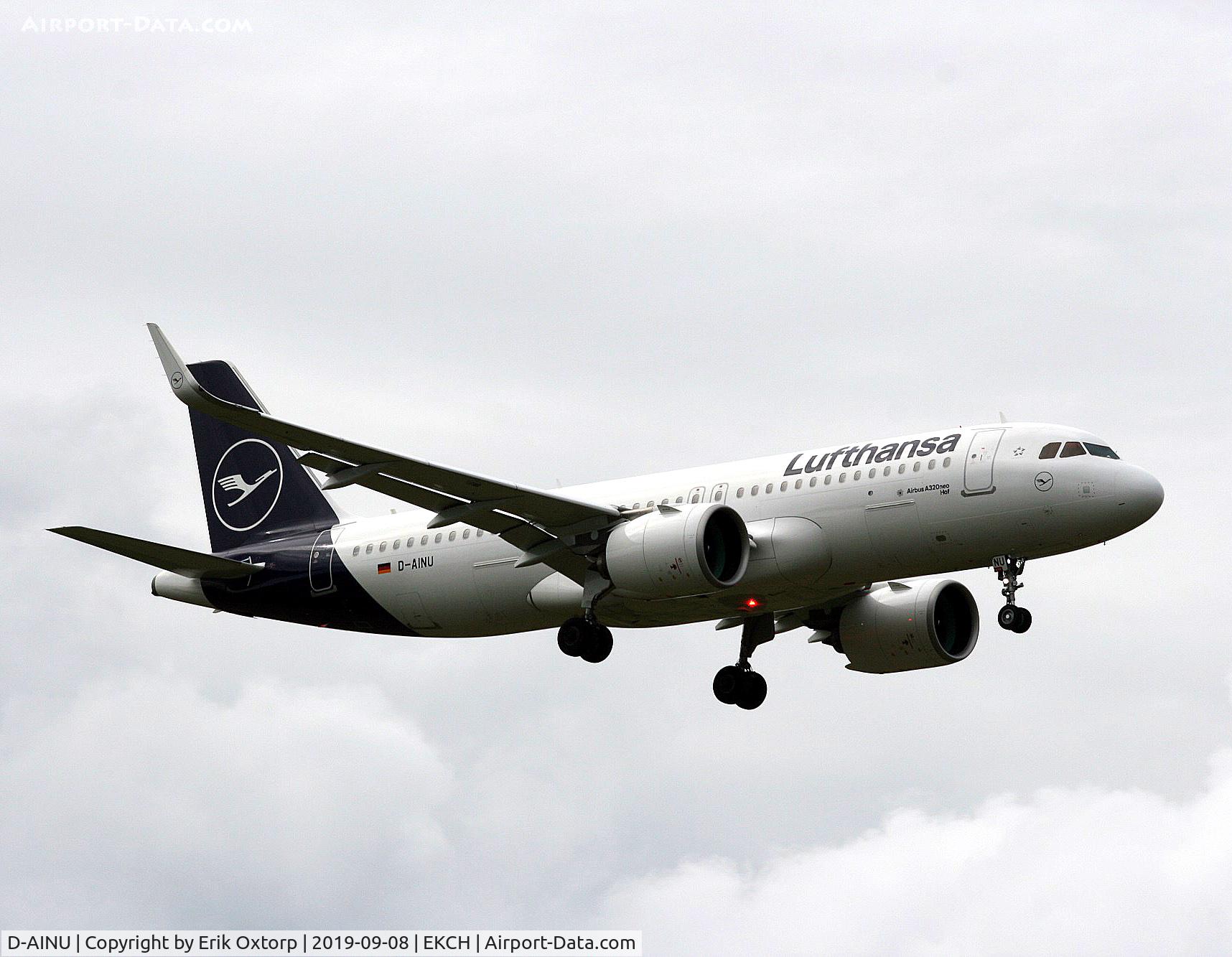 D-AINU, 2019 Airbus A320-271N C/N 8728, D-AINU landing rw 04L