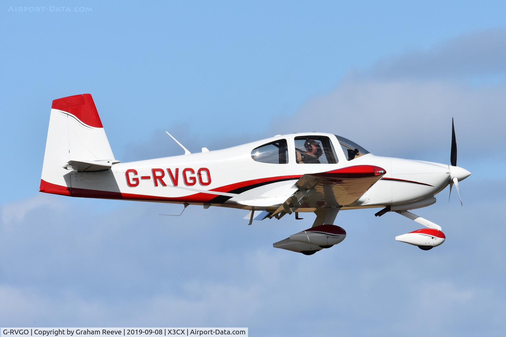 G-RVGO, 2011 Vans RV-10 C/N LAA 339-15063, Landing at Northrepps.