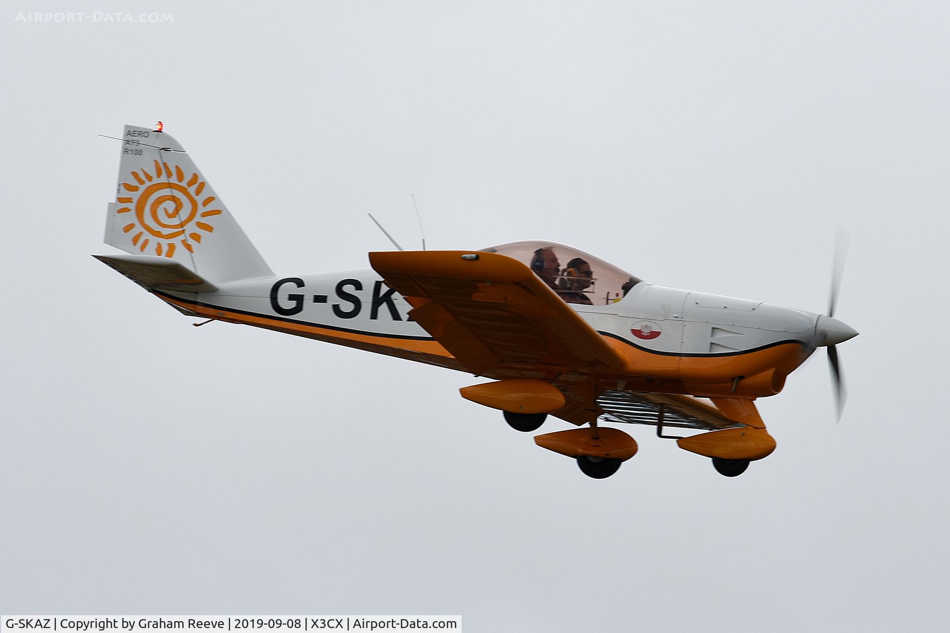 G-SKAZ, 2010 Aero AT-3 R100 C/N AT3-055, Landing at Northrepps.