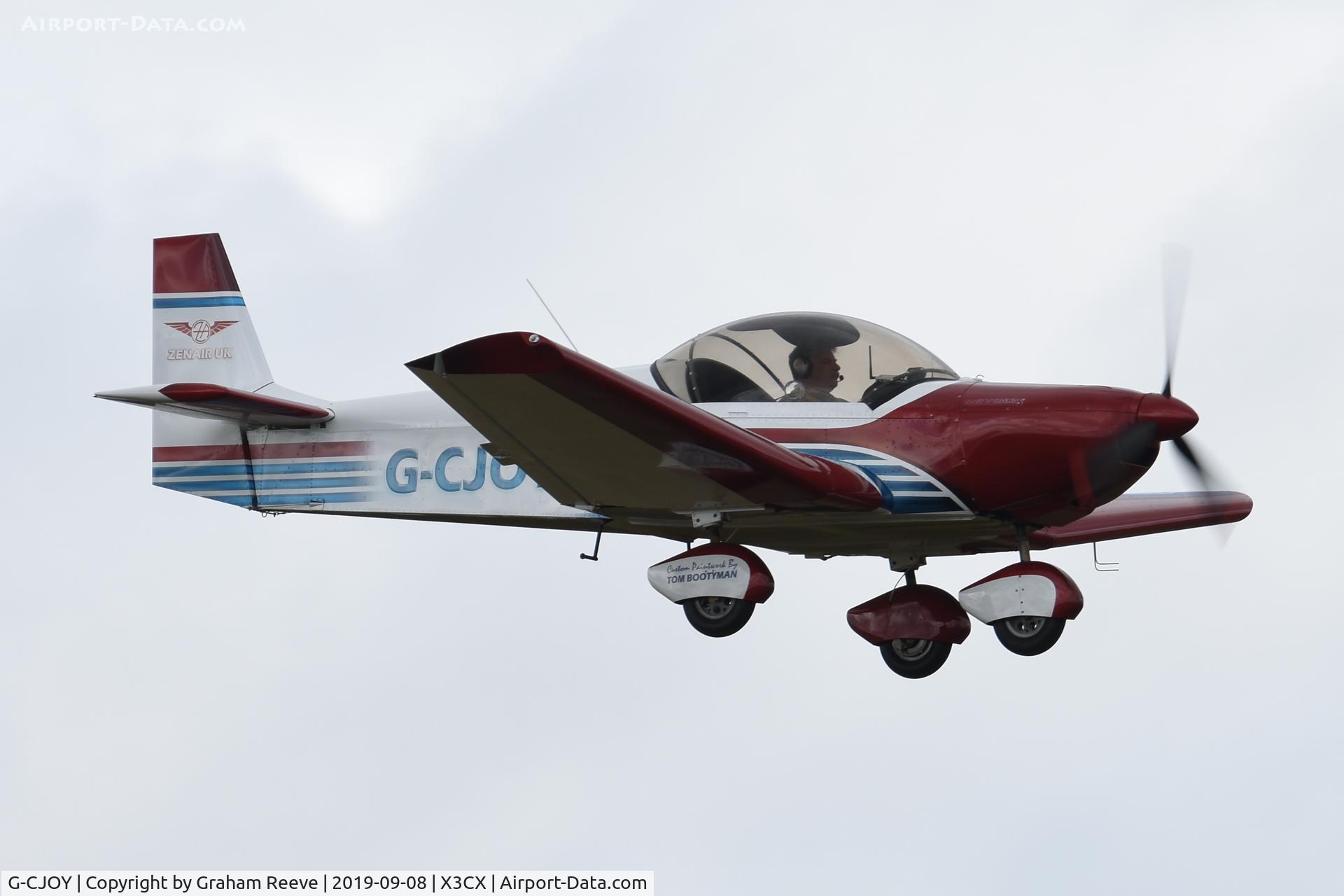 G-CJOY, 2016 Zenair CH-601 HDS Zodiac C/N PFA 162-13273, Landing at Northrepps.