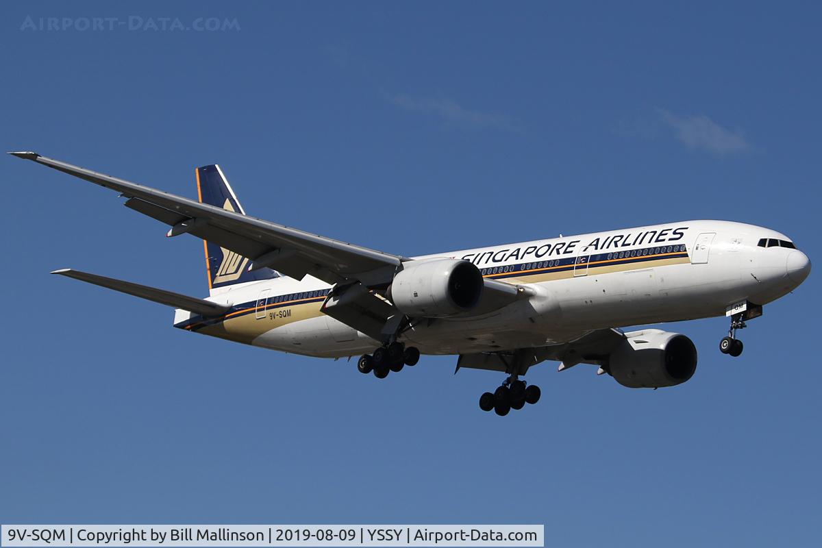 9V-SQM, 2004 Boeing 777-212/ER C/N 33372, finals to 2-5
