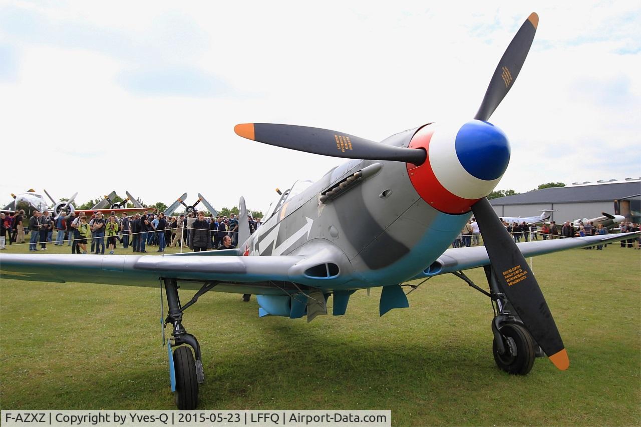 F-AZXZ, 1944 Yakovlev Yak-3UA Replica C/N Y337, Yakovlev YAK-3UA Replica, Static display, La Ferté-Alais Airfield (LFFQ) Air show 2015